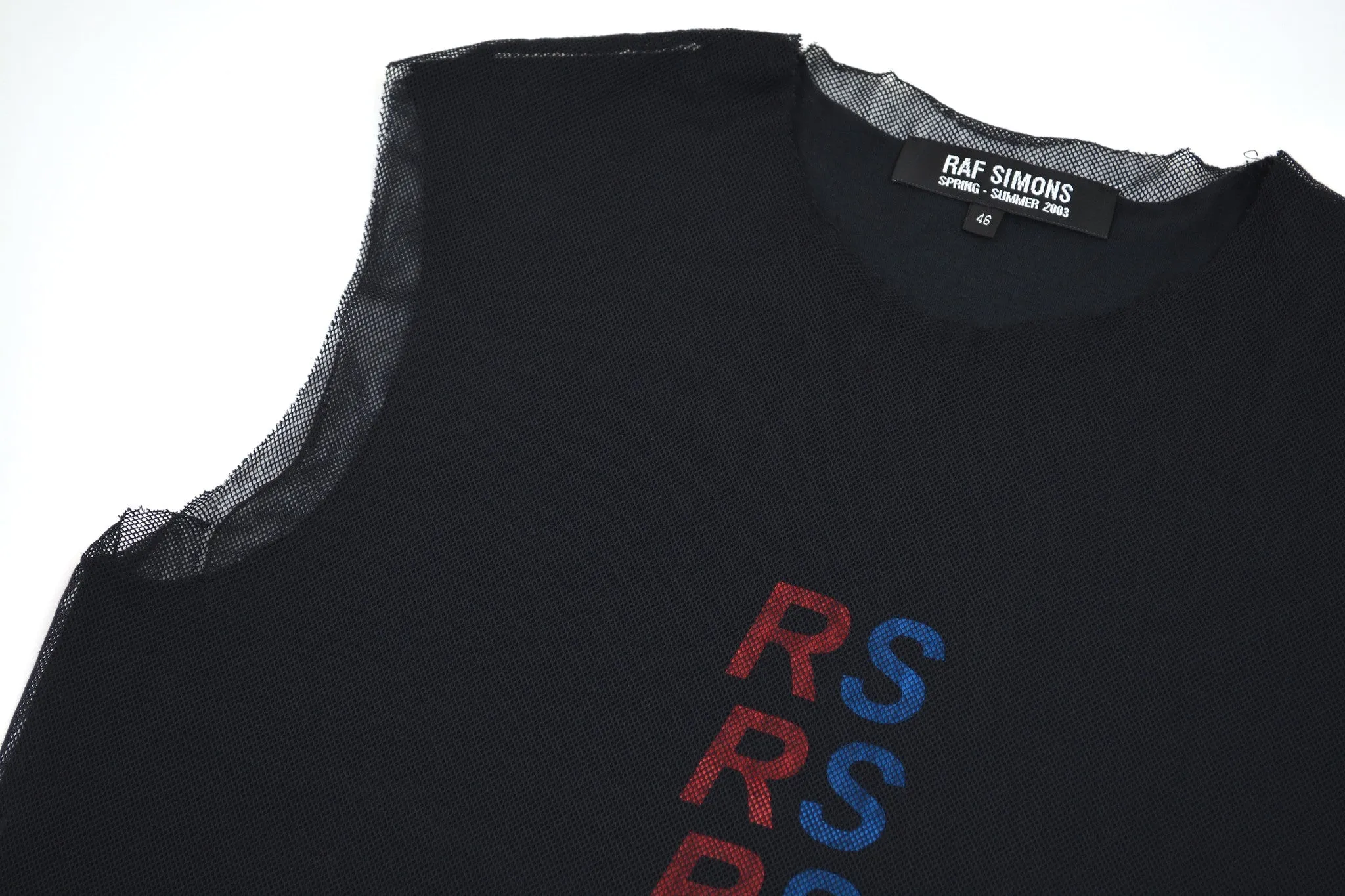 2003 'Resisted' Tank Top with Mesh Overlay