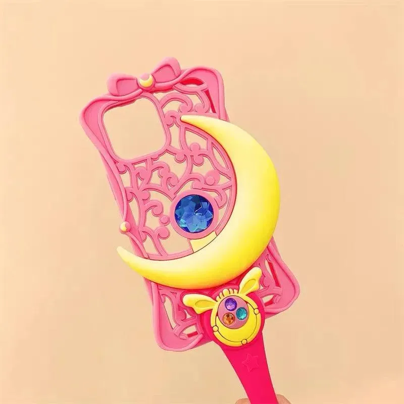 3D Moon Wand Holder Case (For iPhones)