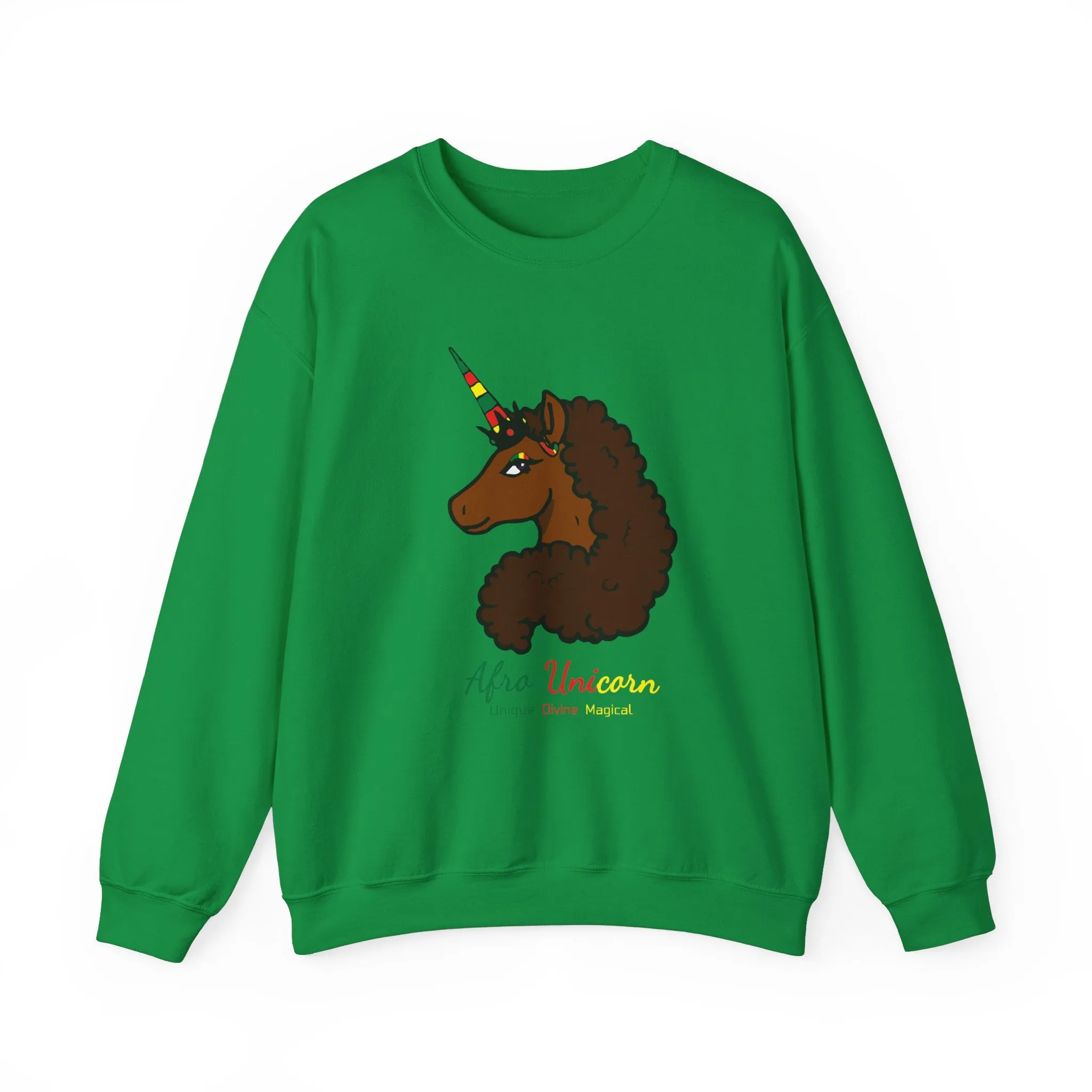 Adult - Afro Unicorn Black Pride Celebration Sweatshirt