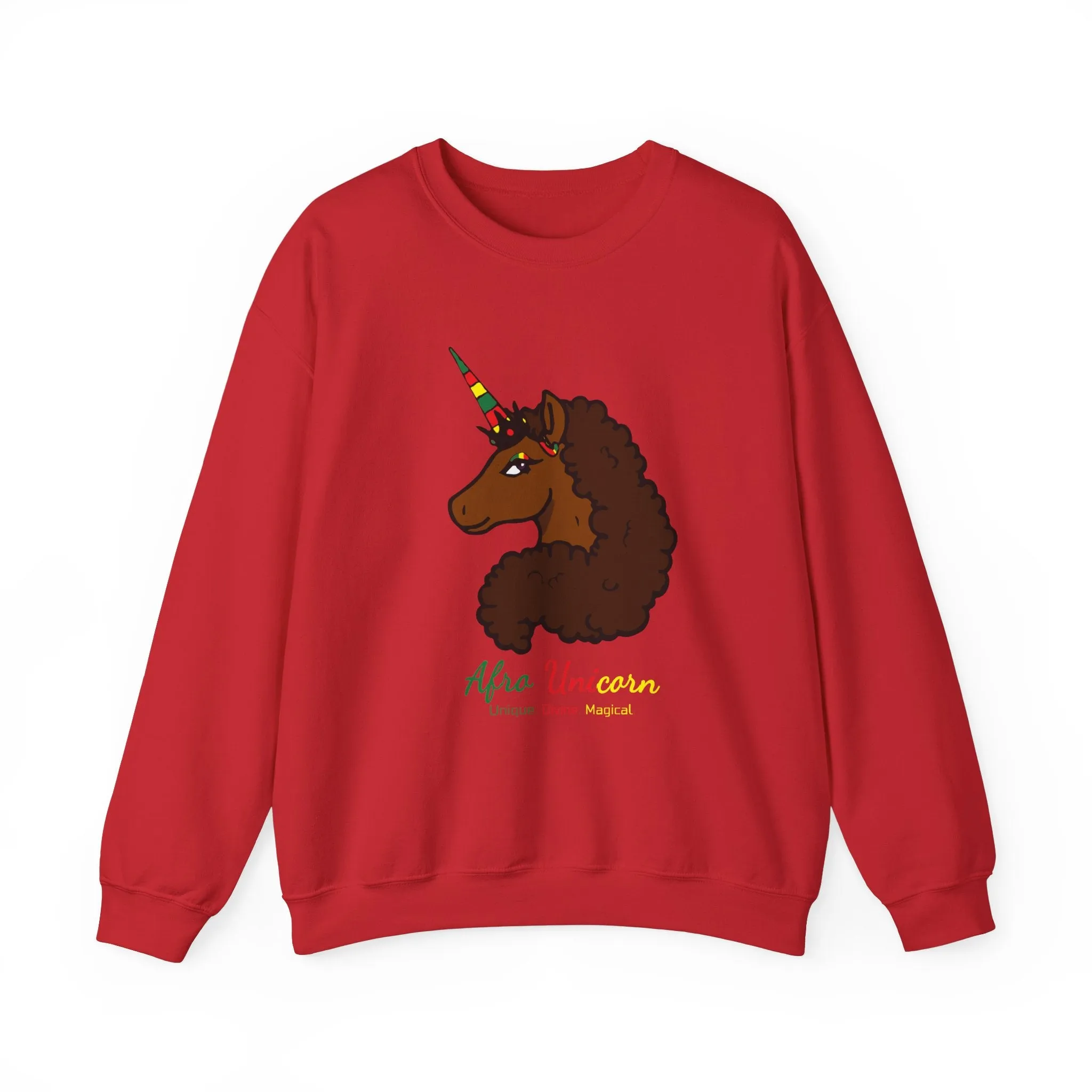 Adult - Afro Unicorn Black Pride Celebration Sweatshirt