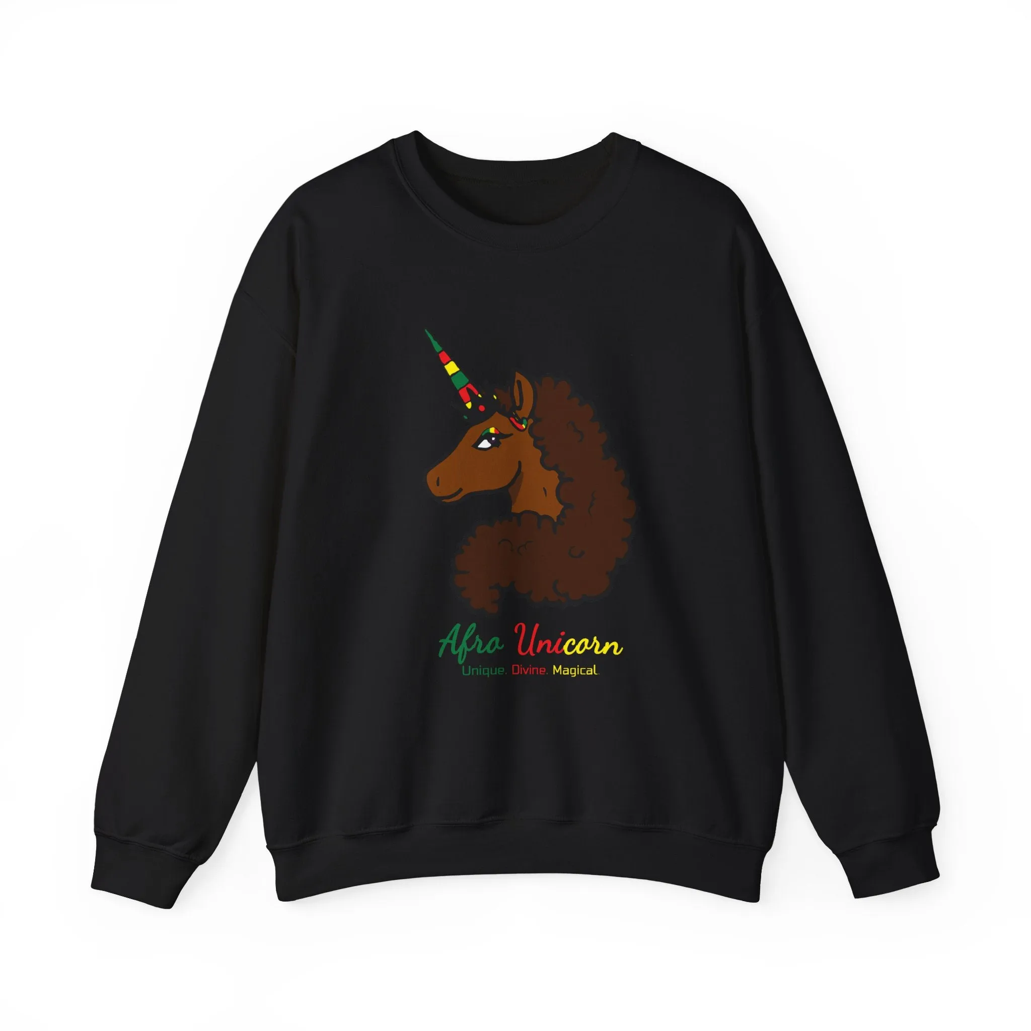 Adult - Afro Unicorn Black Pride Celebration Sweatshirt