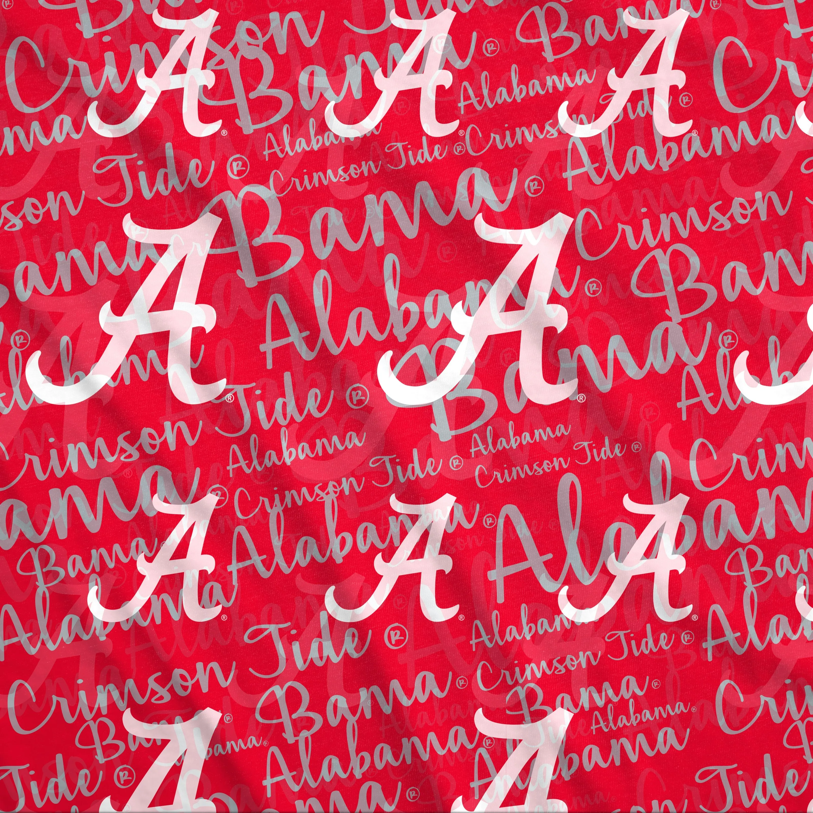 Alabama Crimson Tide NCAA Script Infinity Scarf