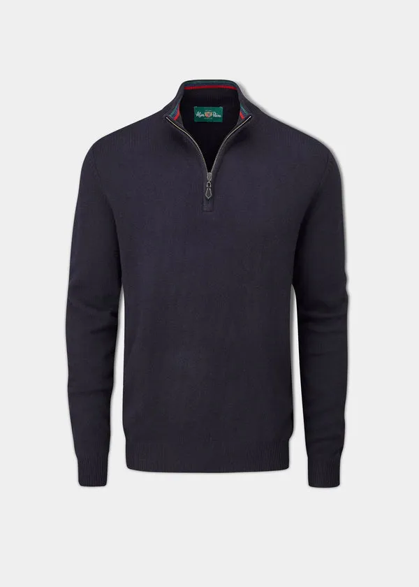 Alan Paine Streetly Half Zip Pullover Navy