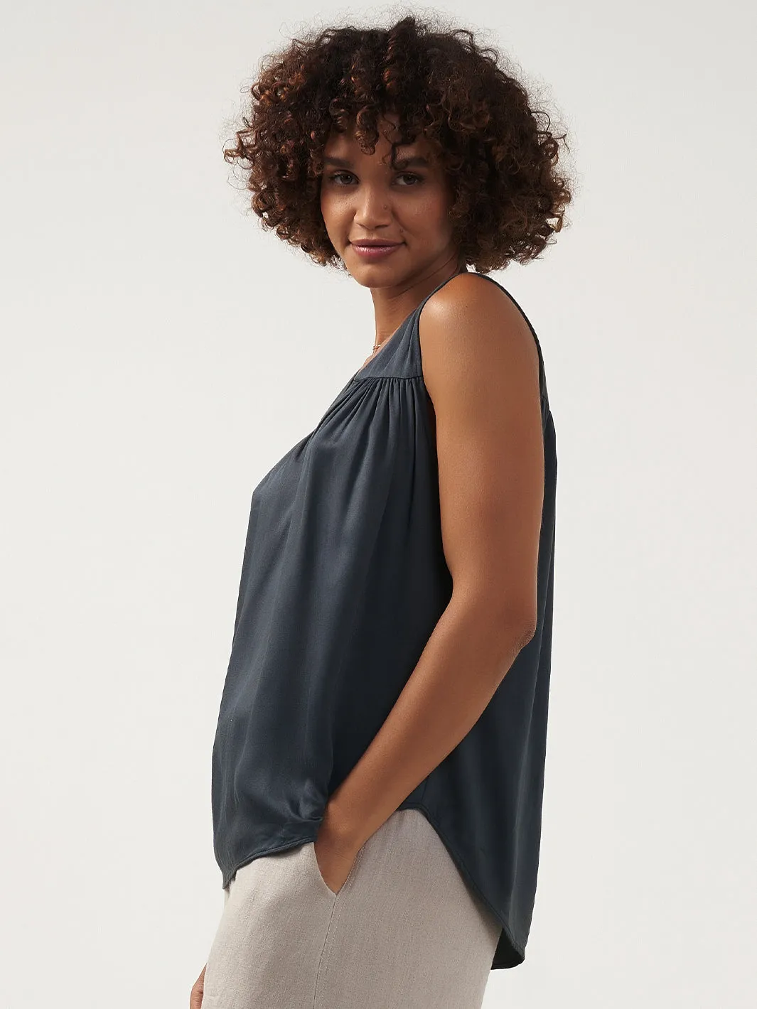 Alba Bamboo Top Charcoal