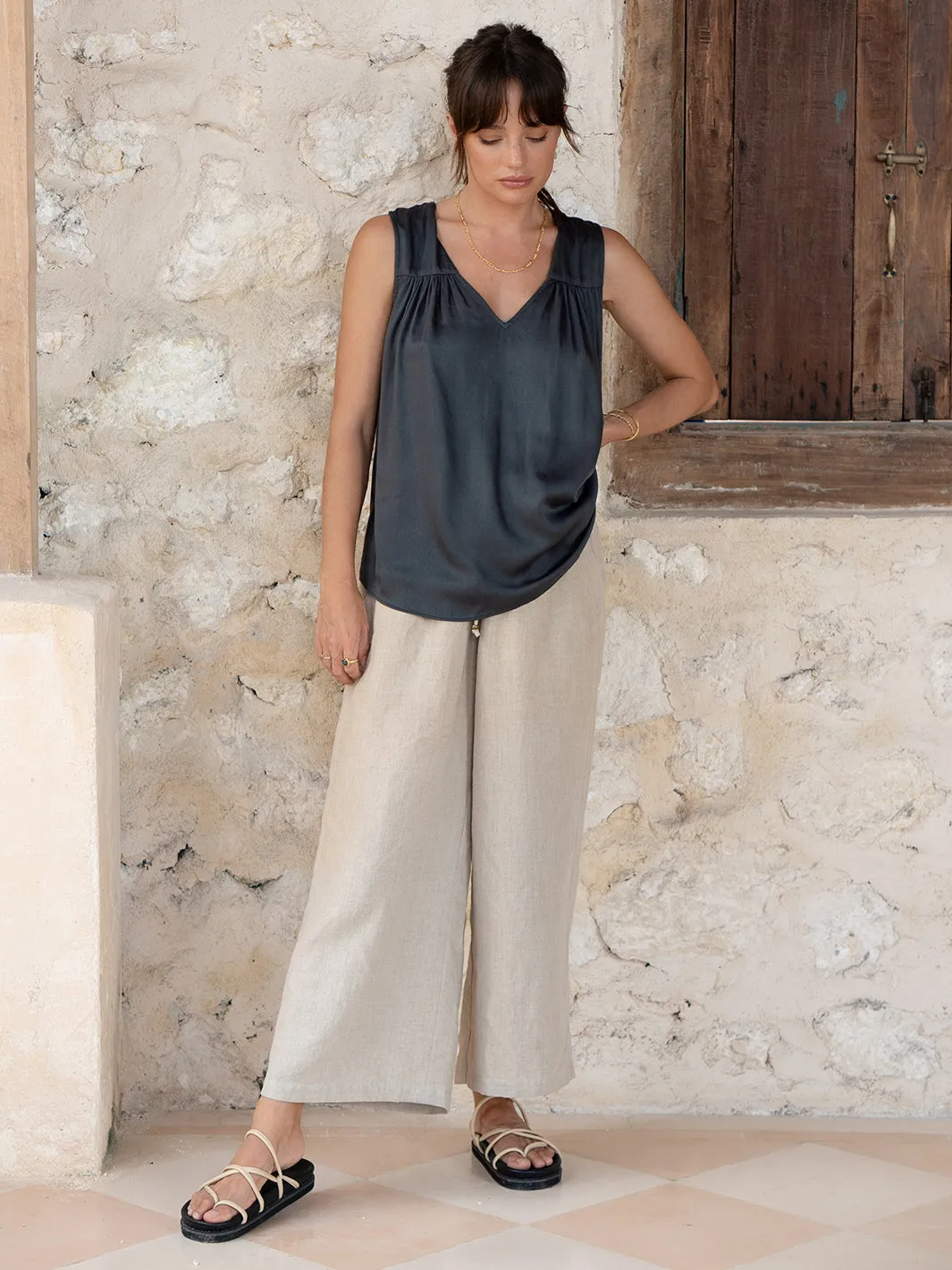 Alba Bamboo Top Charcoal