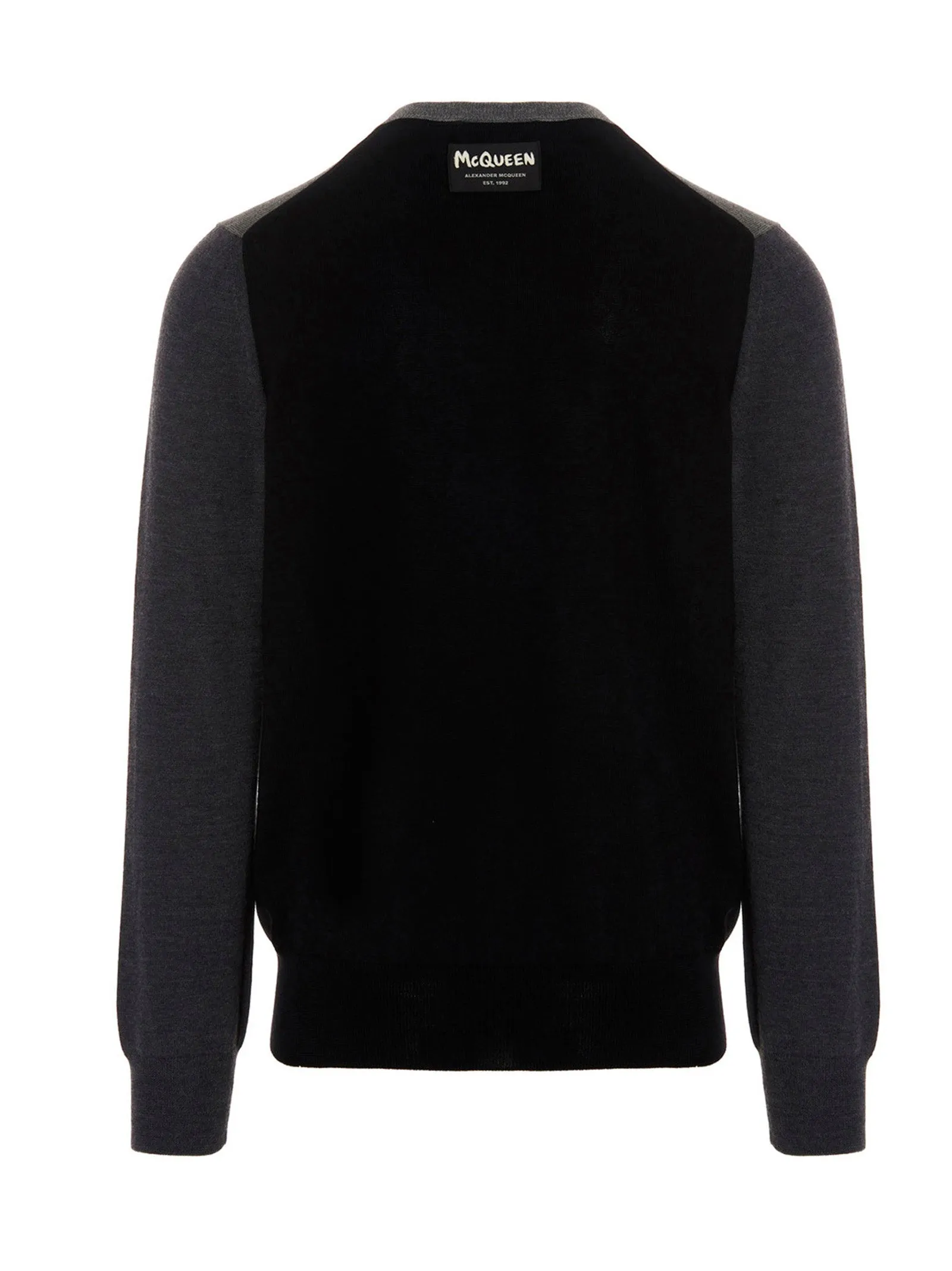 Alexander McQueen Two-Tone Crewneck Jumper