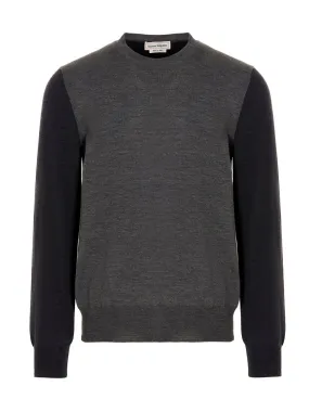 Alexander McQueen Two-Tone Crewneck Jumper