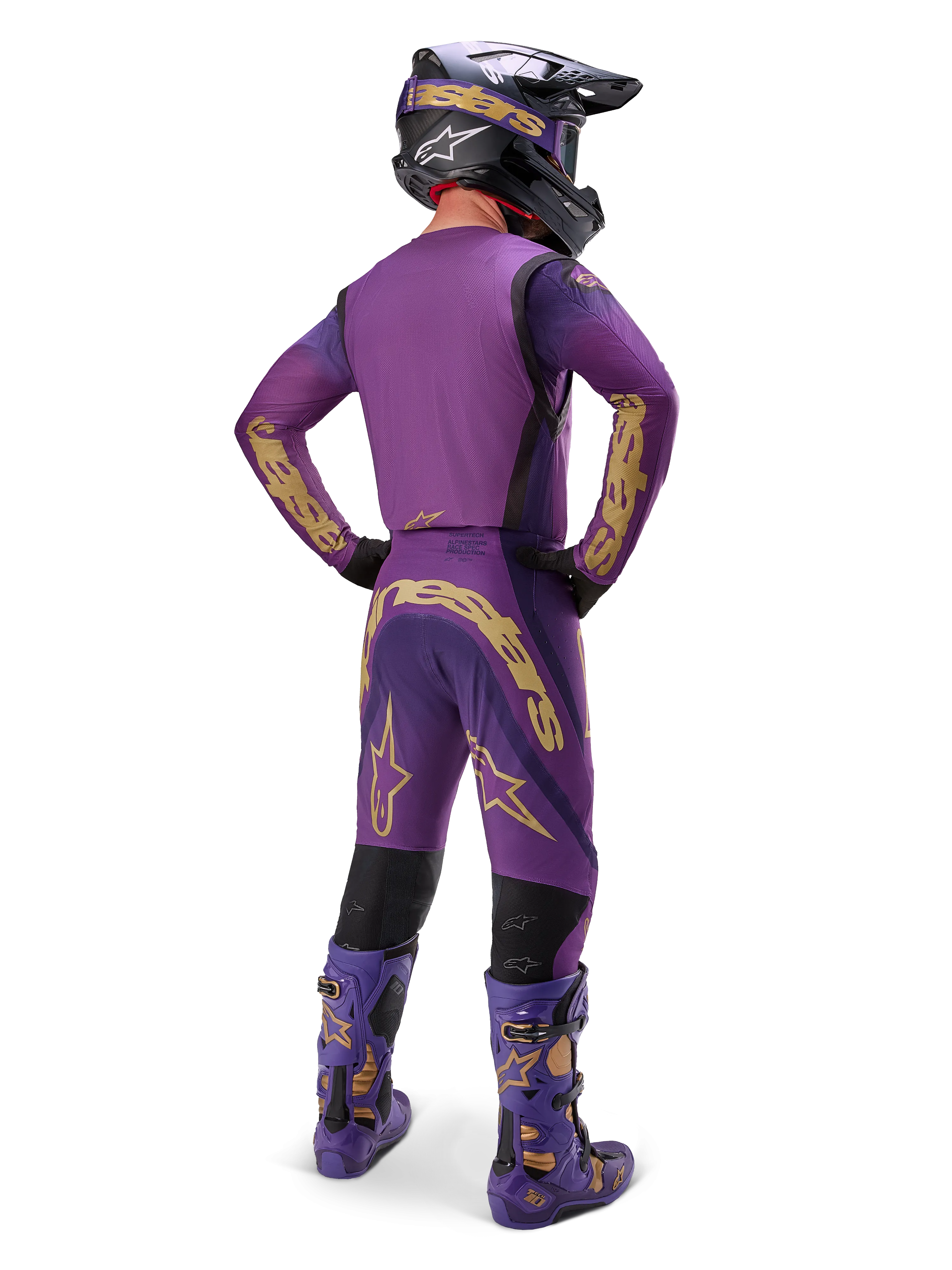 Alpinestars Supertech Pants Champ LE Ultraviolet Gold Black