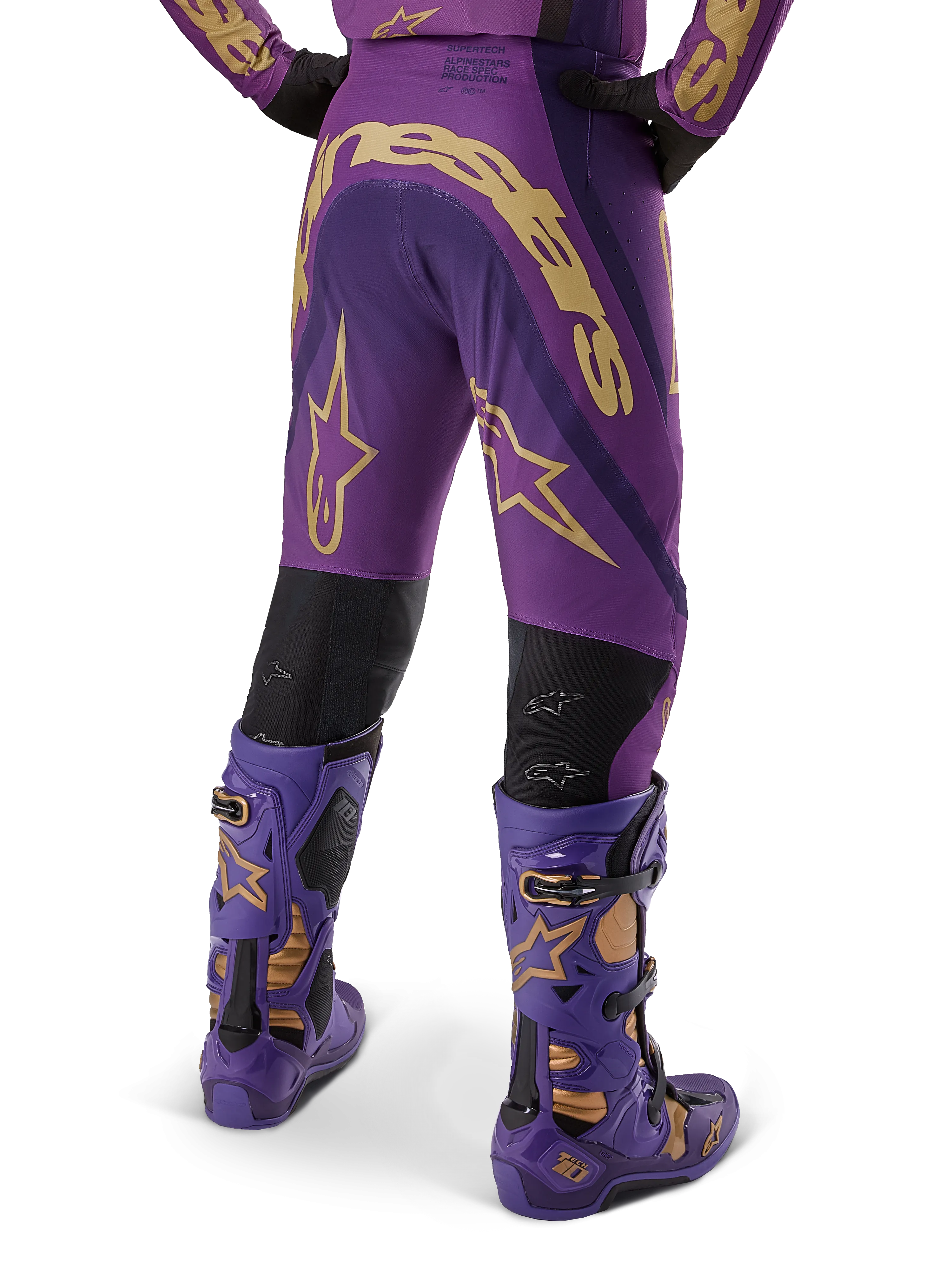 Alpinestars Supertech Pants Champ LE Ultraviolet Gold Black