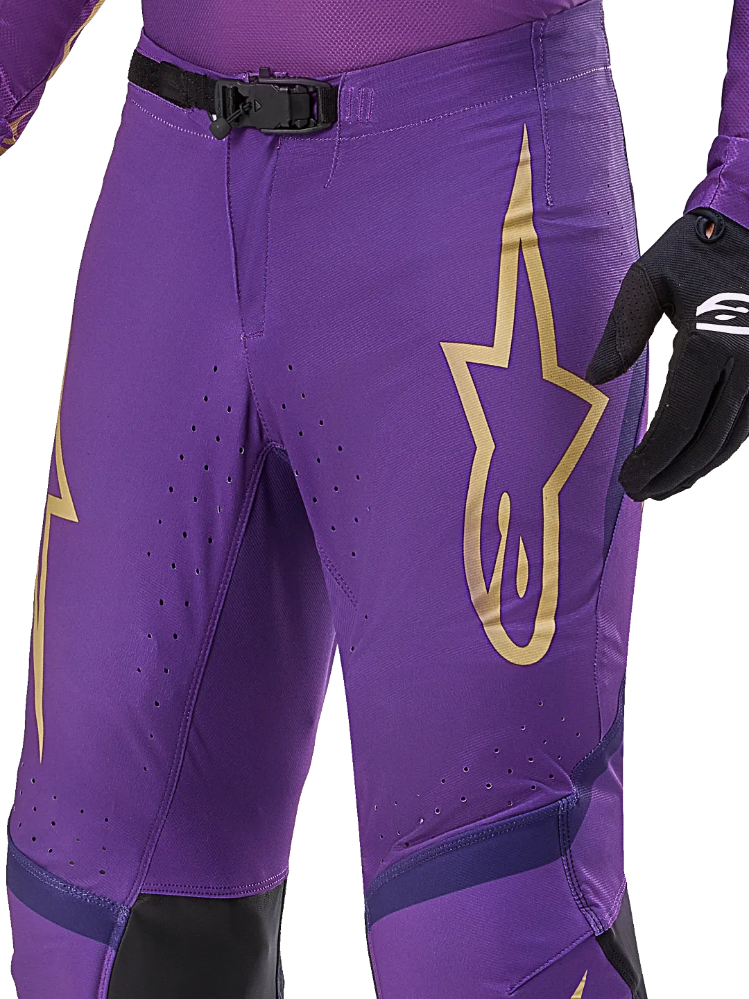 Alpinestars Supertech Pants Champ LE Ultraviolet Gold Black