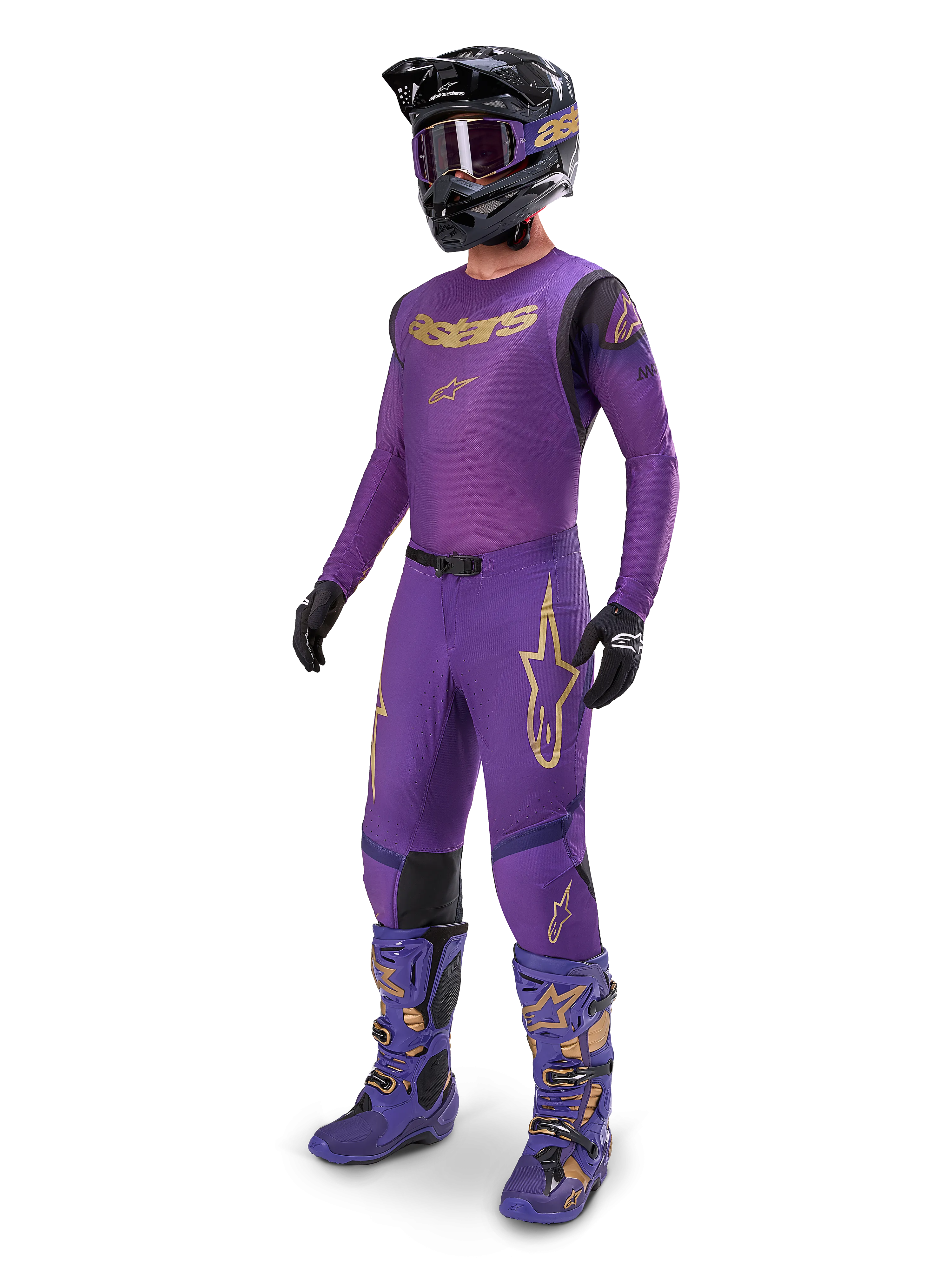 Alpinestars Supertech Pants Champ LE Ultraviolet Gold Black