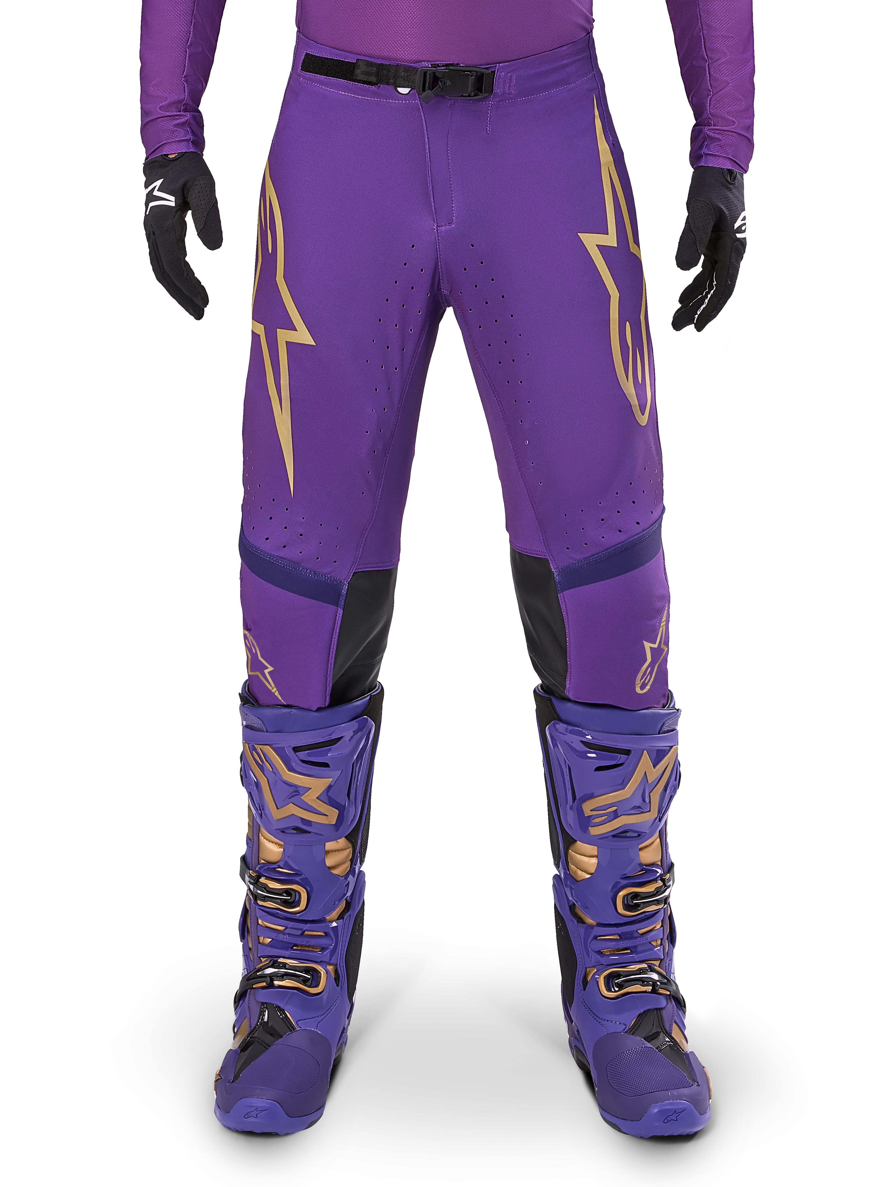 Alpinestars Supertech Pants Champ LE Ultraviolet Gold Black