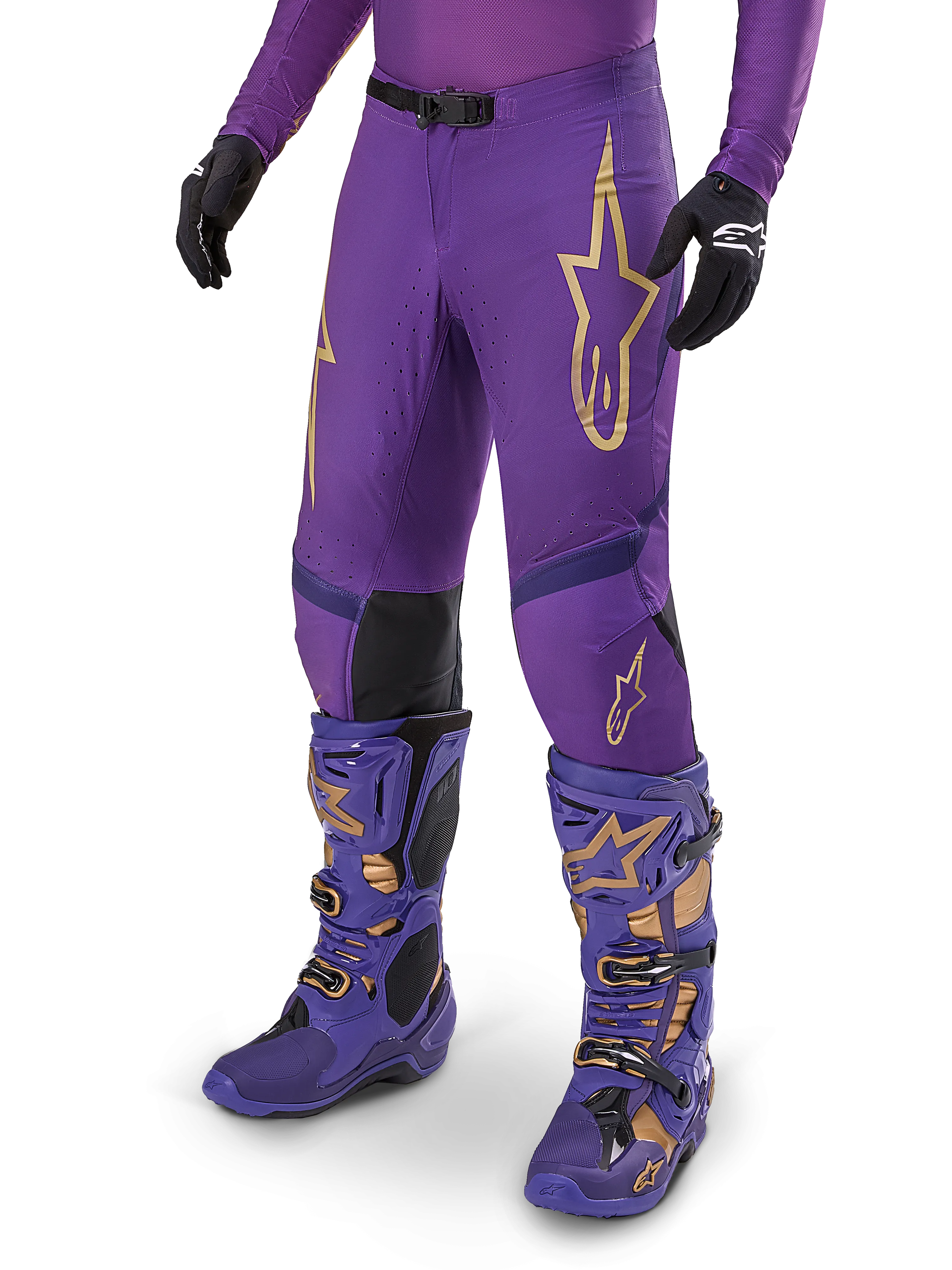 Alpinestars Supertech Pants Champ LE Ultraviolet Gold Black