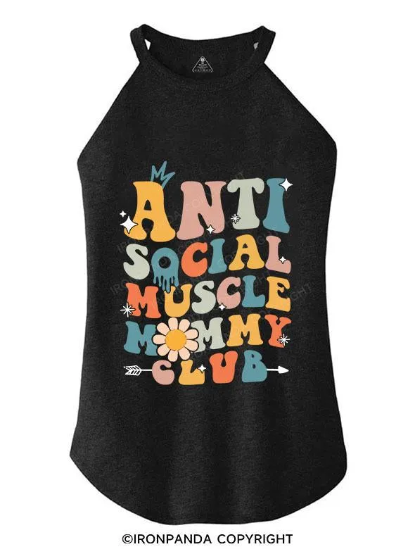 ANTI SOCIAL MUSCLE MOMMY TRI ROCKER COTTON TANK