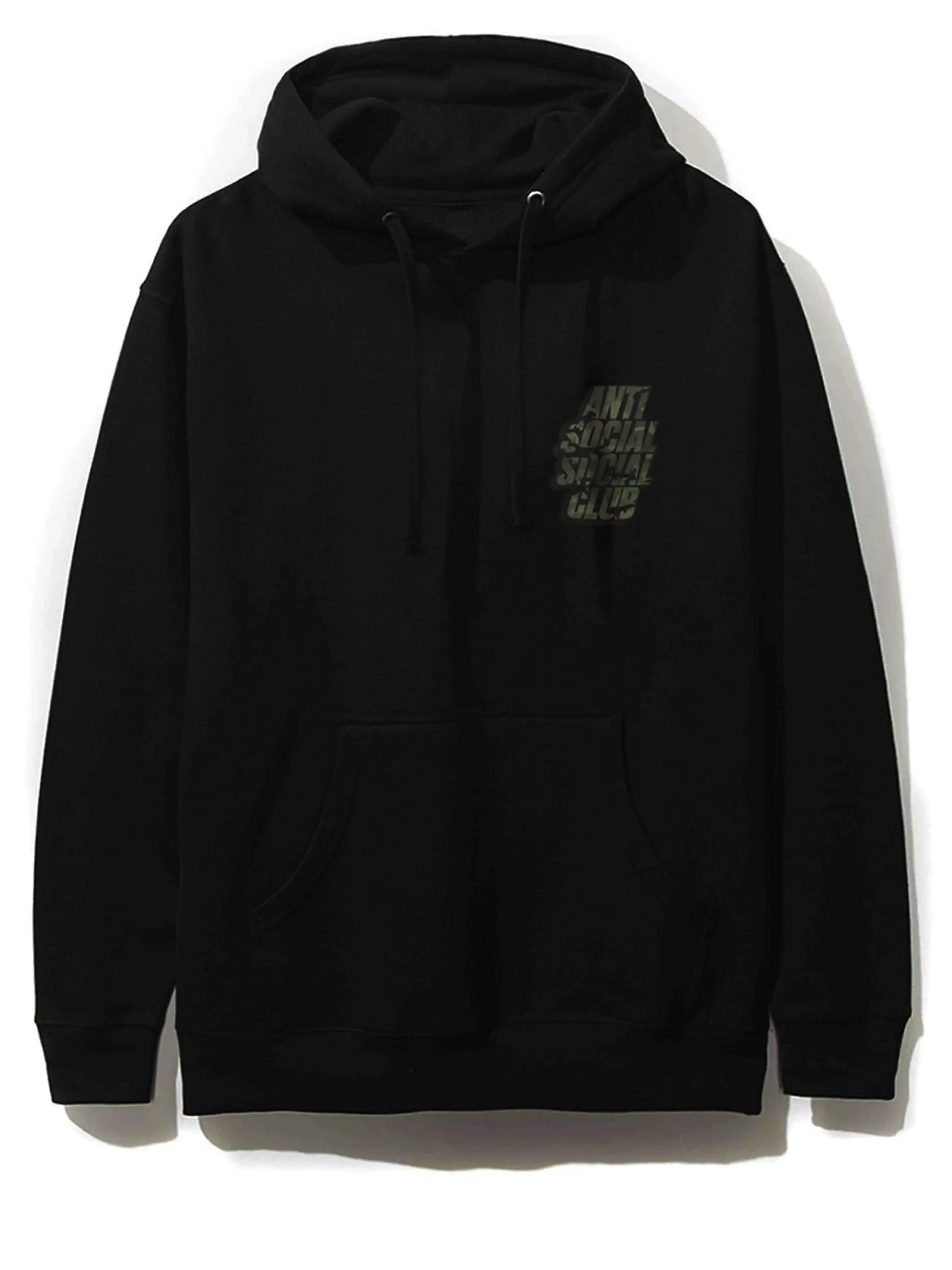 Anti Social Social Club Blocked Camo Hoodie Black