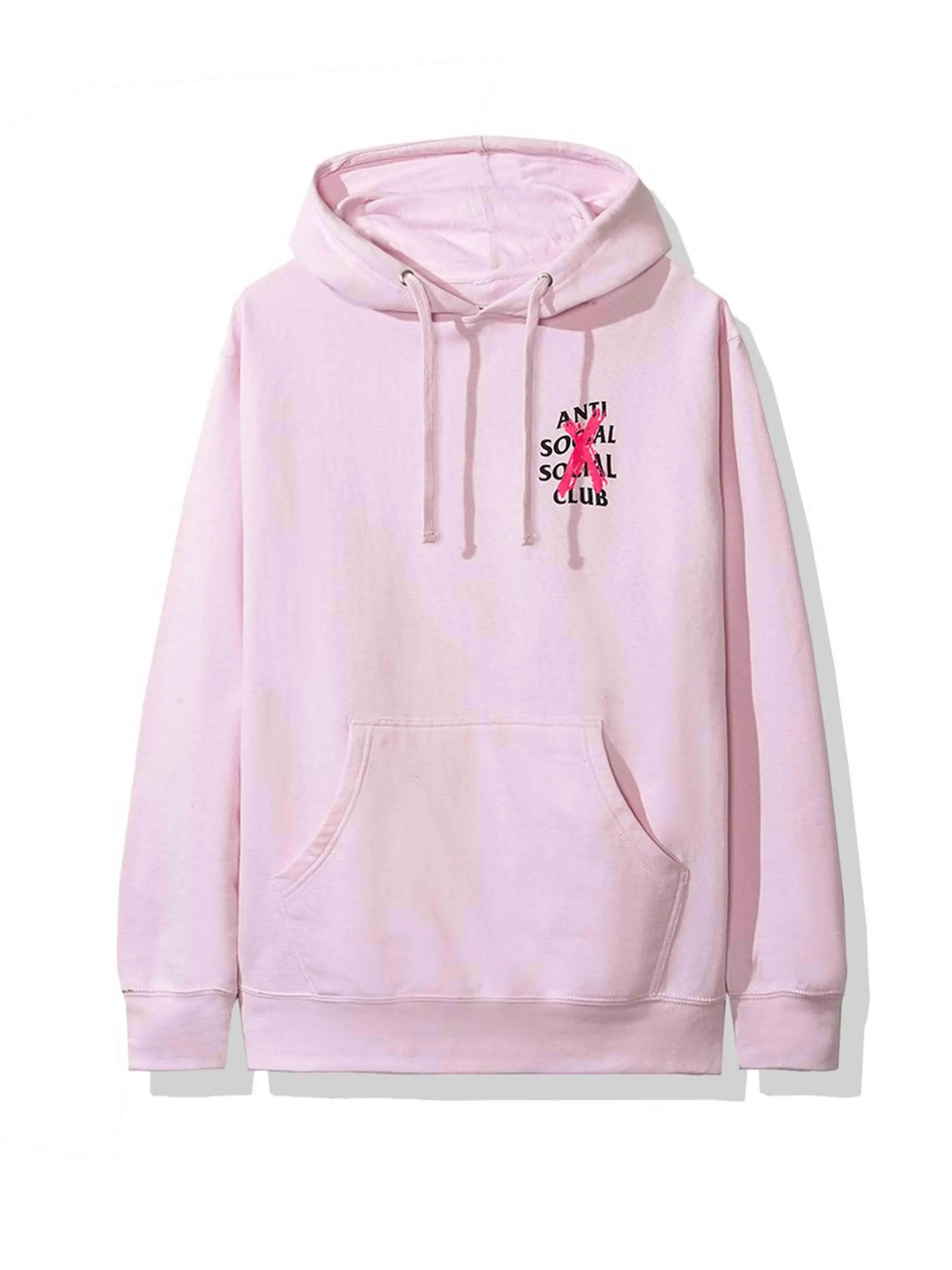 Anti Social Social Club Cancelled Hoodie Pink