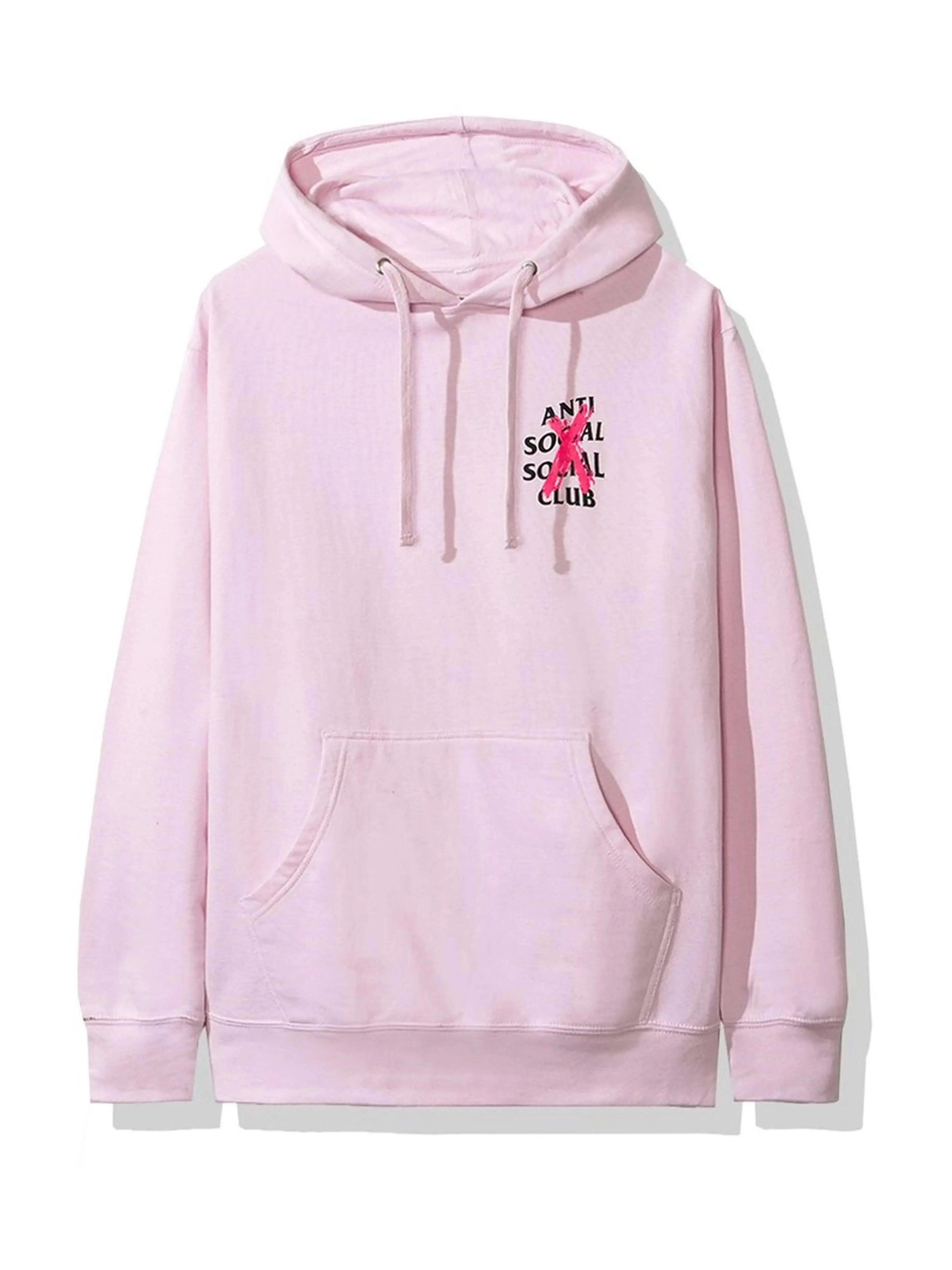 Anti Social Social Club Cancelled Hoodie Pink