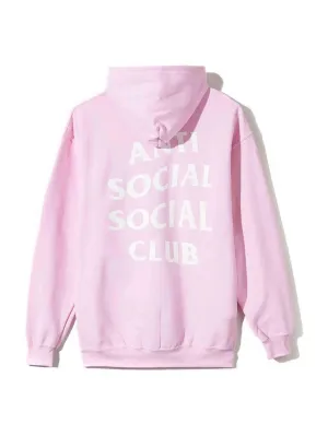 Anti Social Social Club Logo Hoodie Pink M