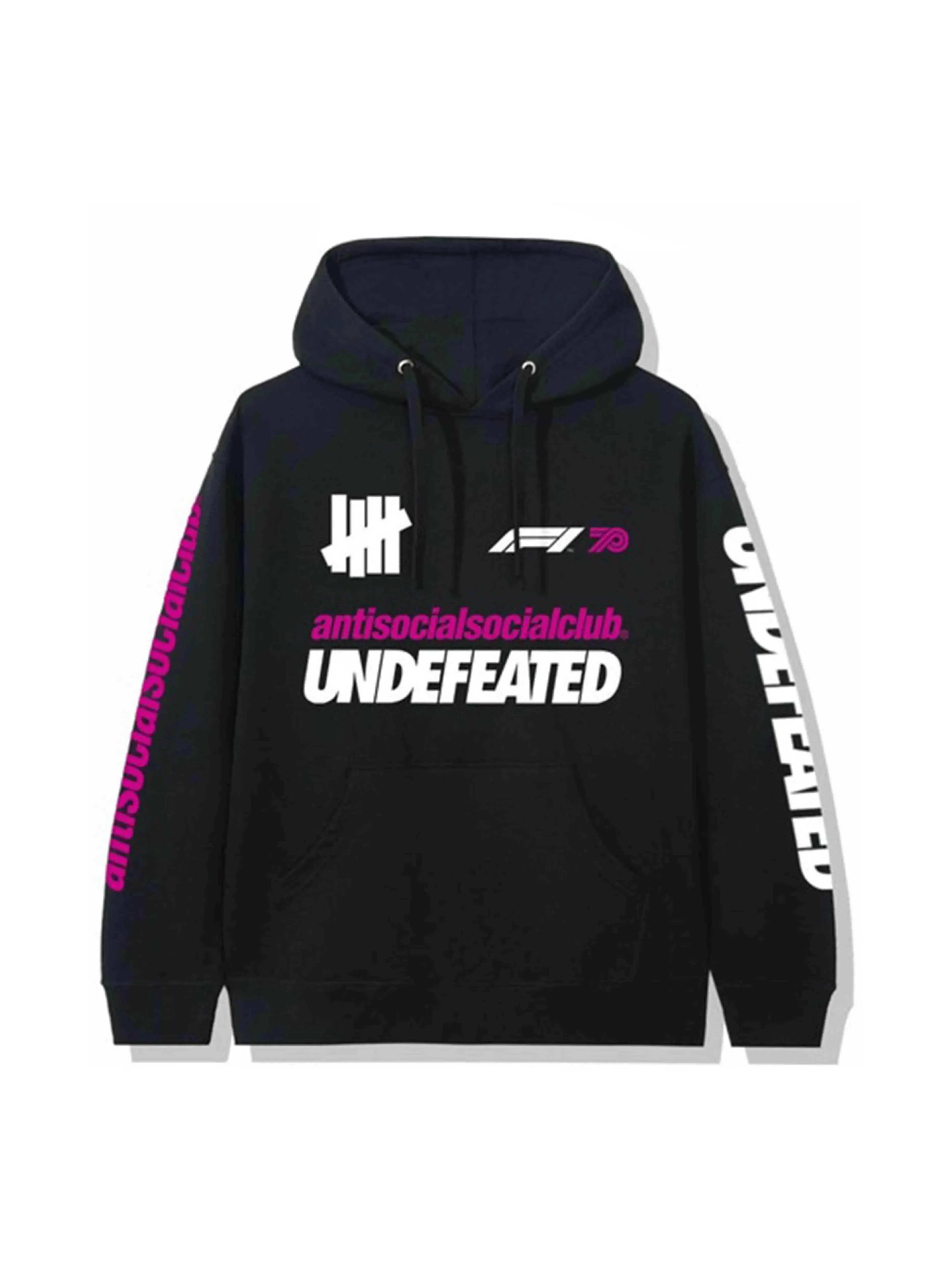 Anti Social Social Club X Undefeated F1 Hoodie Black M