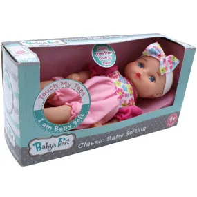 Baby's First 11-inch Classic Softina Jumper Doll - Removable Outfit