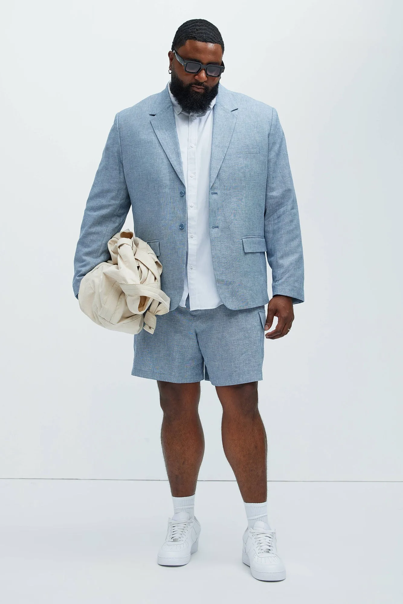 Bahamas Linen Suit Jacket - Blue