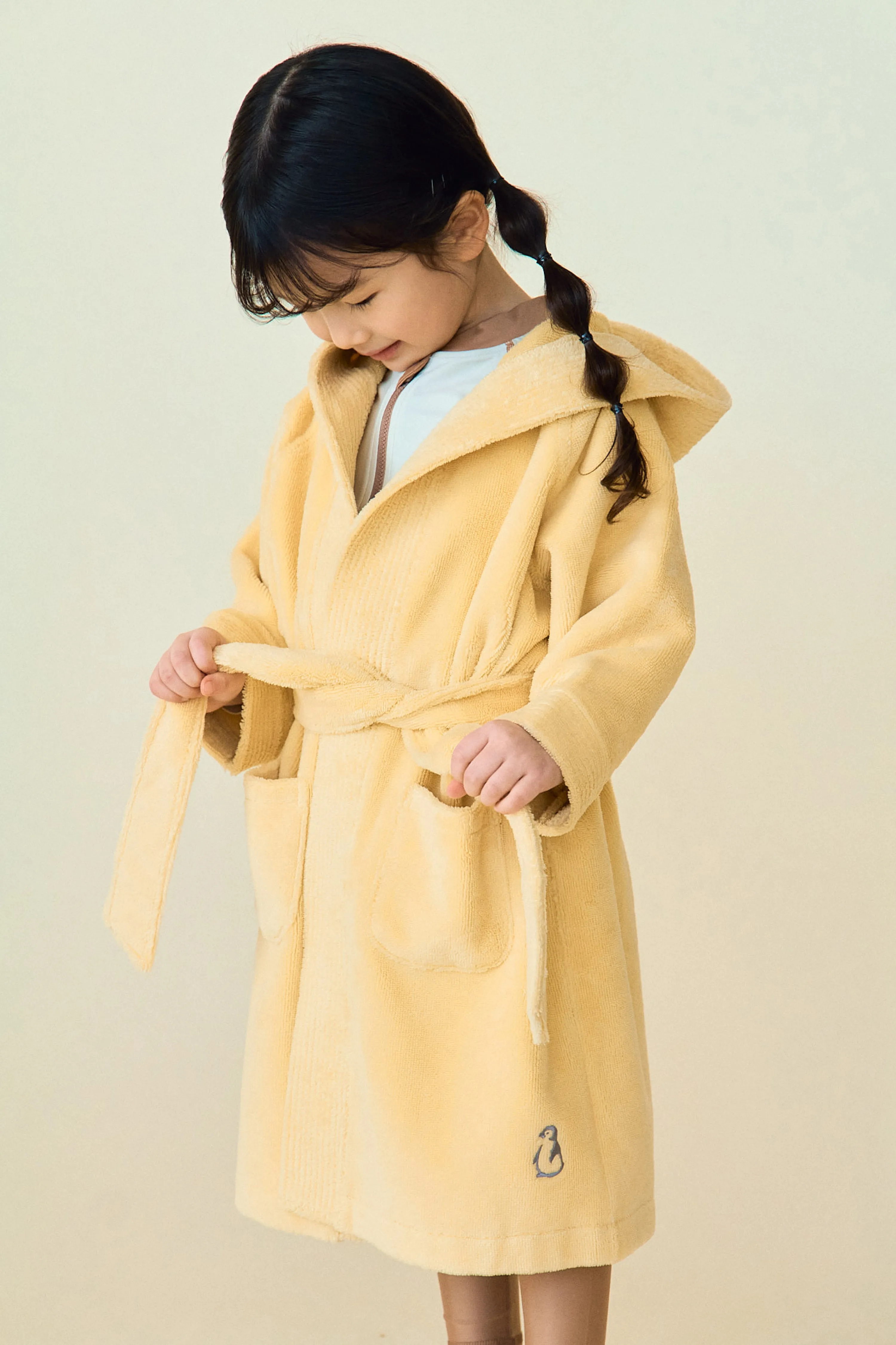 Bamboo Cotton Hooded Bathrobe (3-7Y)