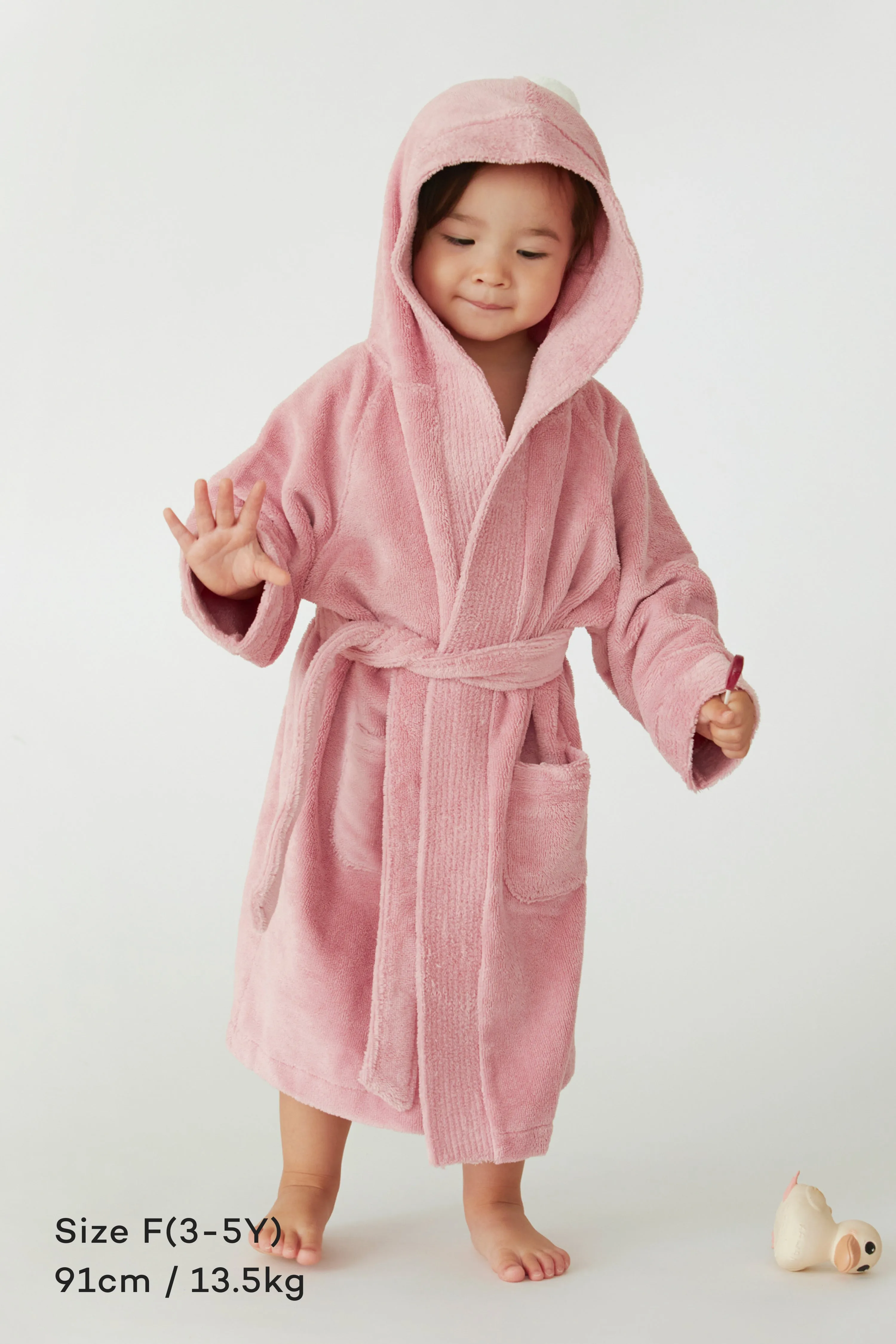 Bamboo Cotton Hooded Bathrobe (3-7Y)