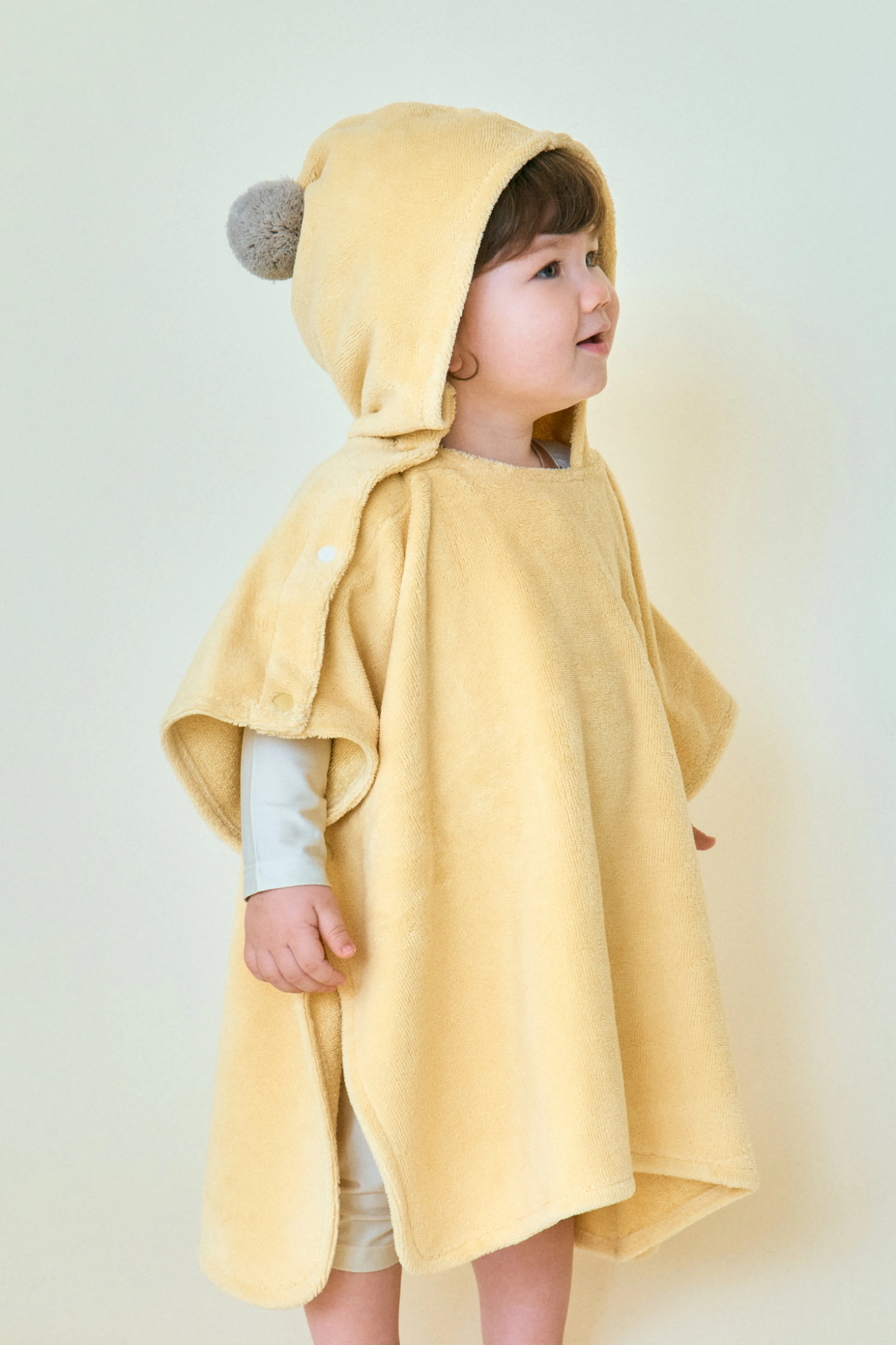 Bamboo Cotton Hooded Poncho Towel (1-4Y)