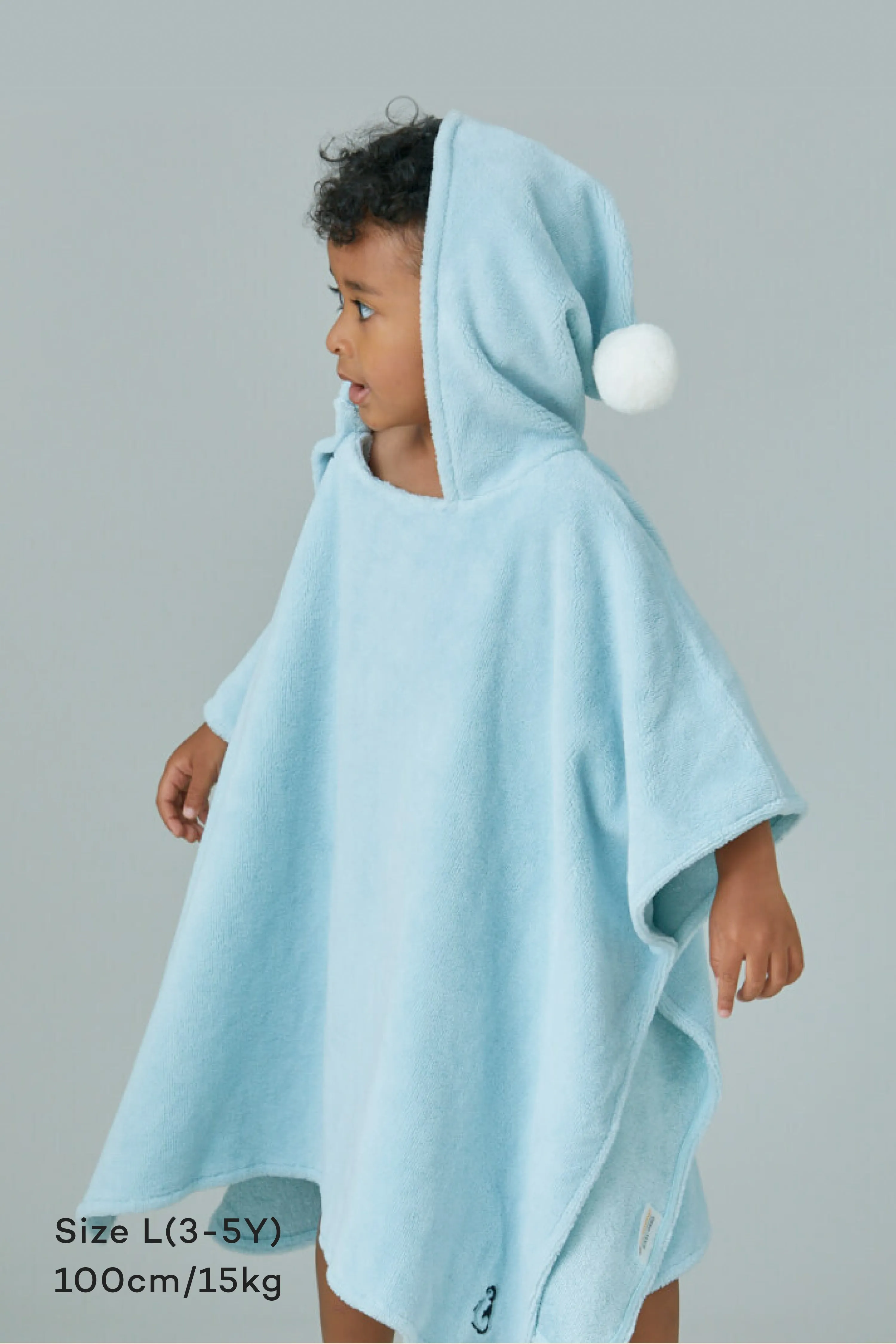 Bamboo Cotton Hooded Poncho Towel (1-4Y)