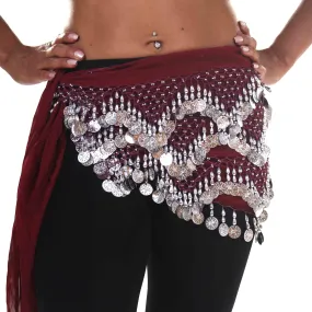 Belly Dance Chiffon Triangular Pattern Hip scarf | WINDING WINDS