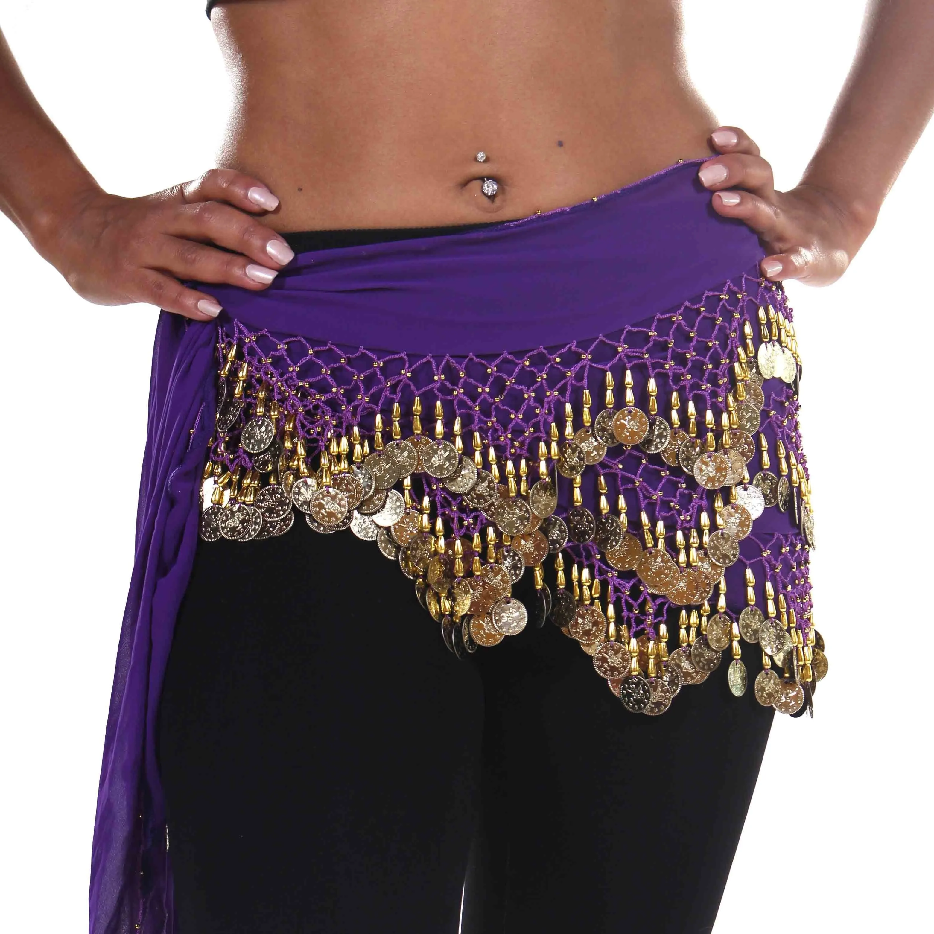 Belly Dance Chiffon Triangular Pattern Hip scarf | WINDING WINDS