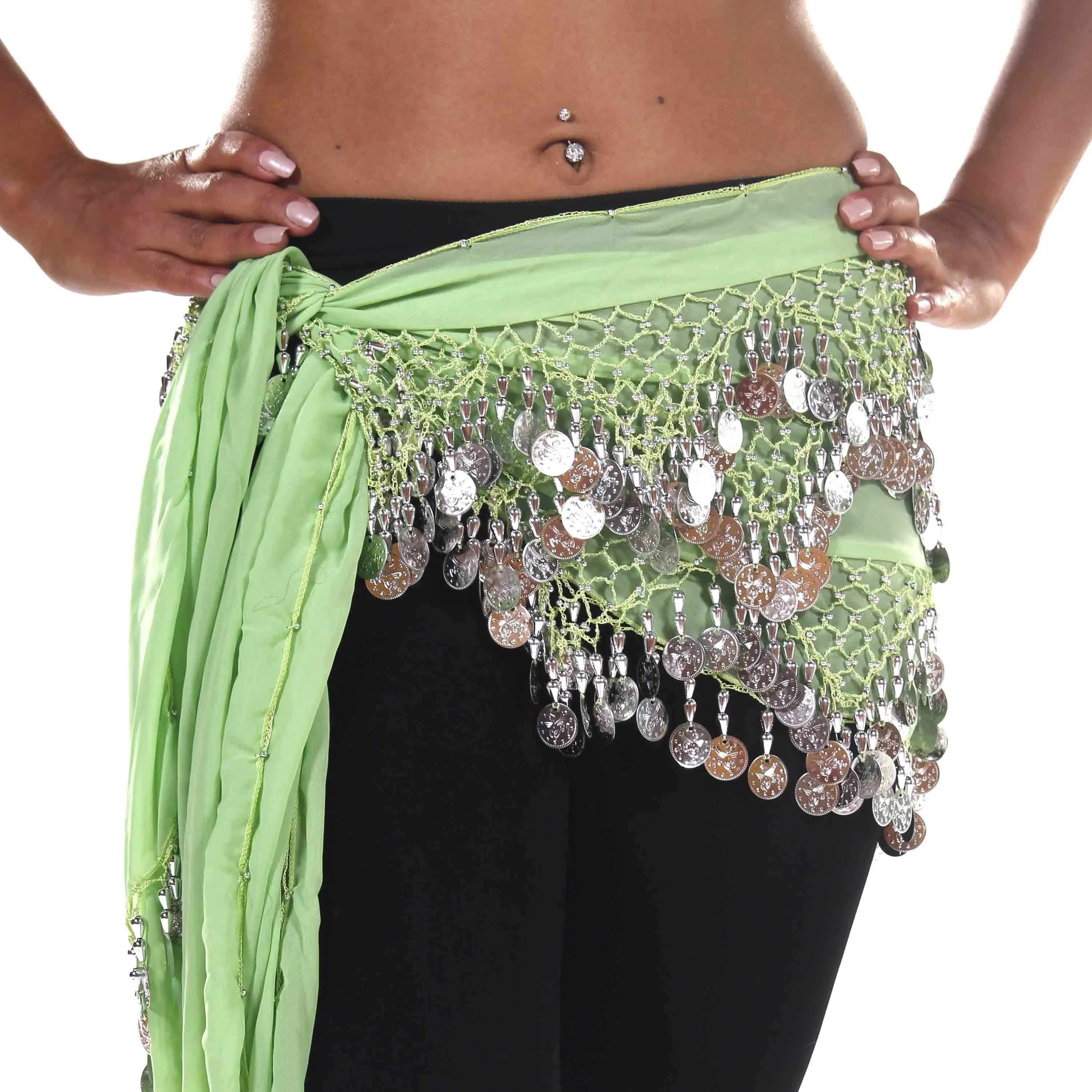 Belly Dance Chiffon Triangular Pattern Hip scarf | WINDING WINDS