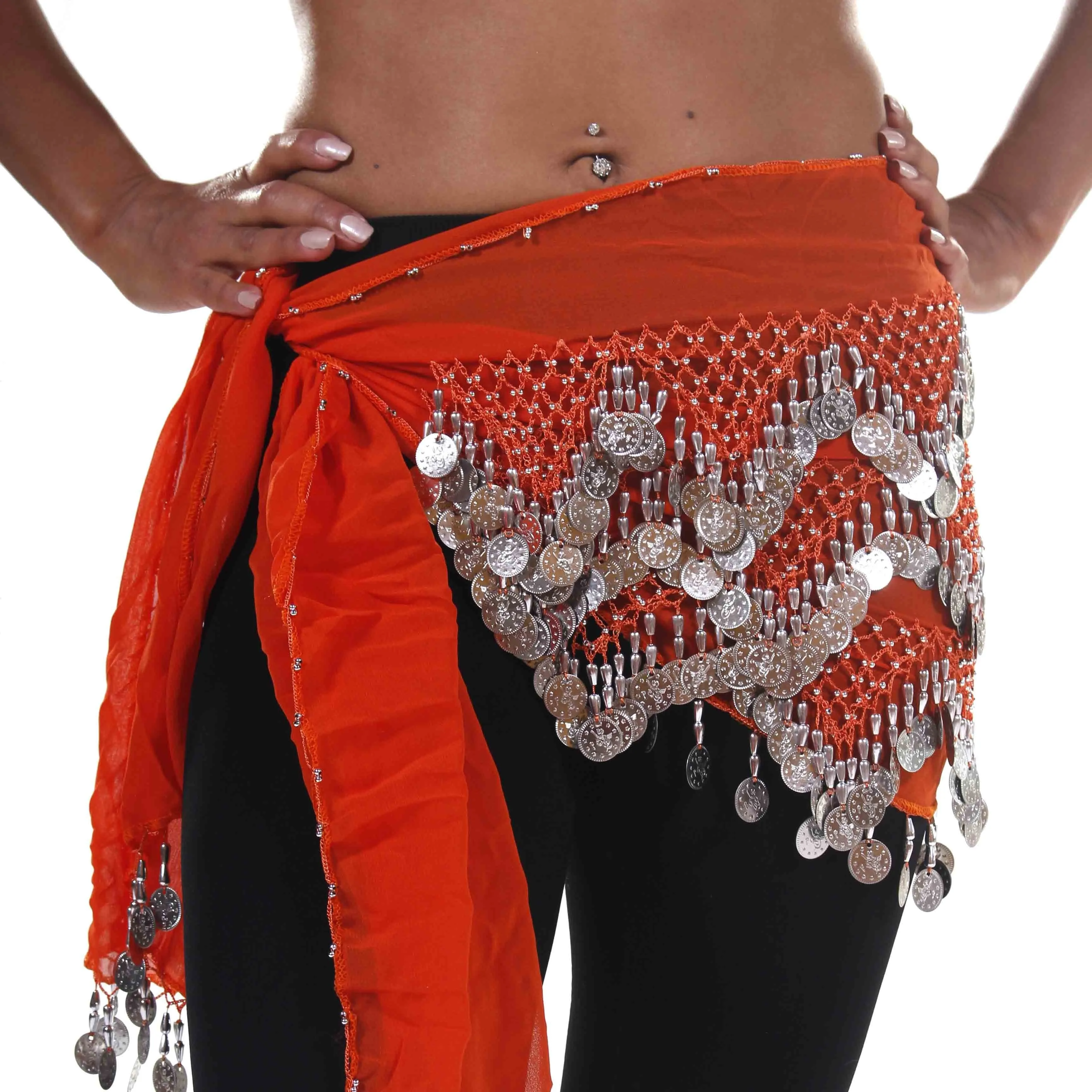 Belly Dance Chiffon Triangular Pattern Hip scarf | WINDING WINDS