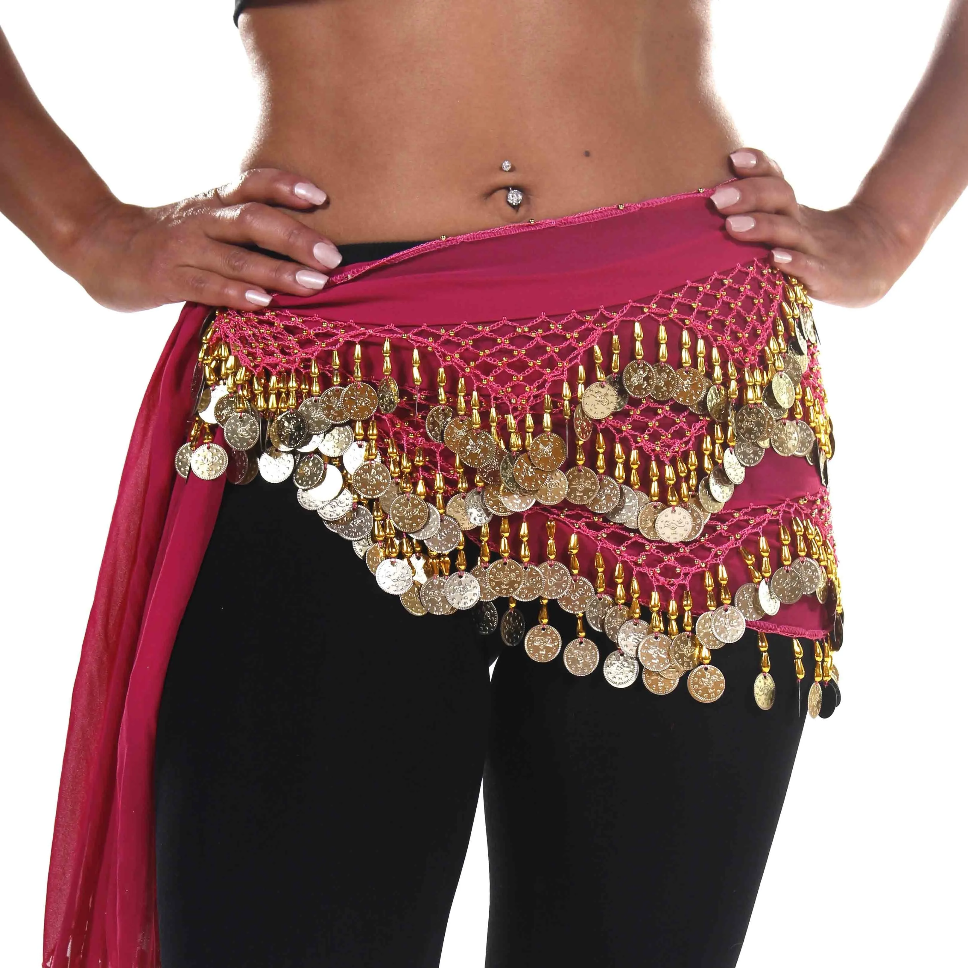 Belly Dance Chiffon Triangular Pattern Hip scarf | WINDING WINDS