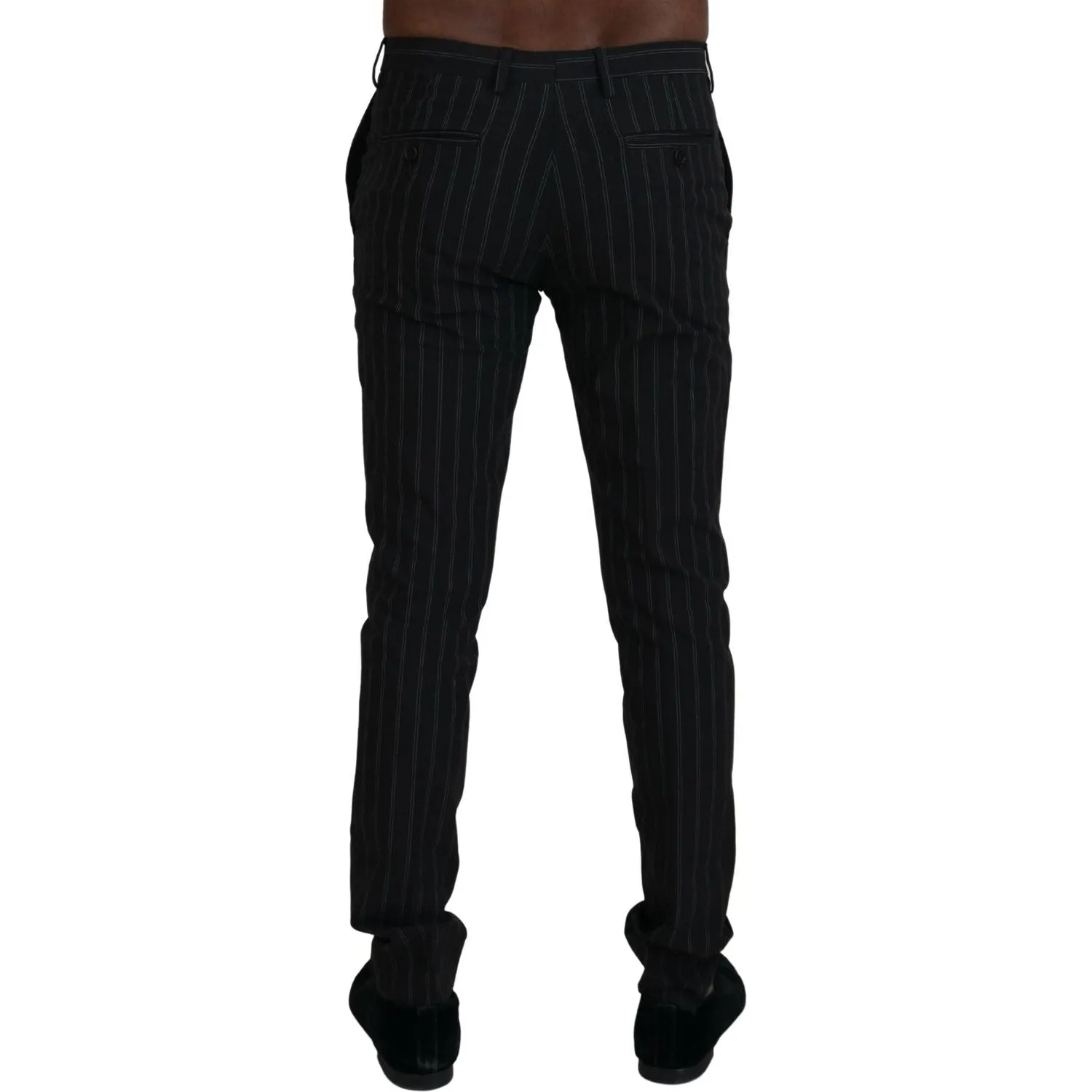 BENCIVENGA Elegant Striped Viscose Dress Pants for Men