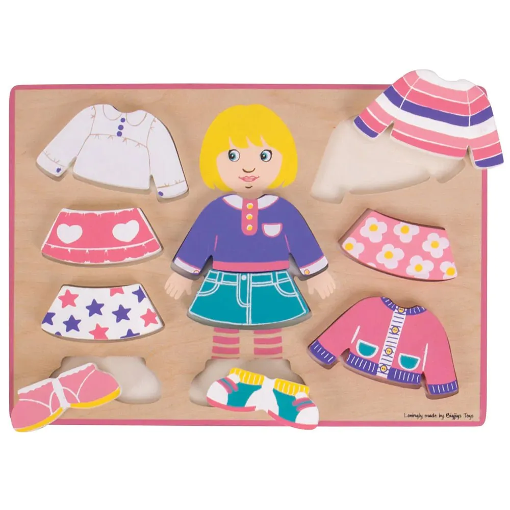 Bigjigs - Dressing Girl Puzzle