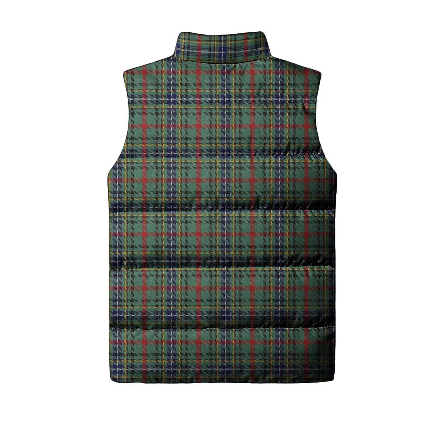 Bisset Tartan Sleeveless Puffer Jacket with Family Crest