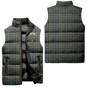 Bisset Tartan Sleeveless Puffer Jacket with Family Crest