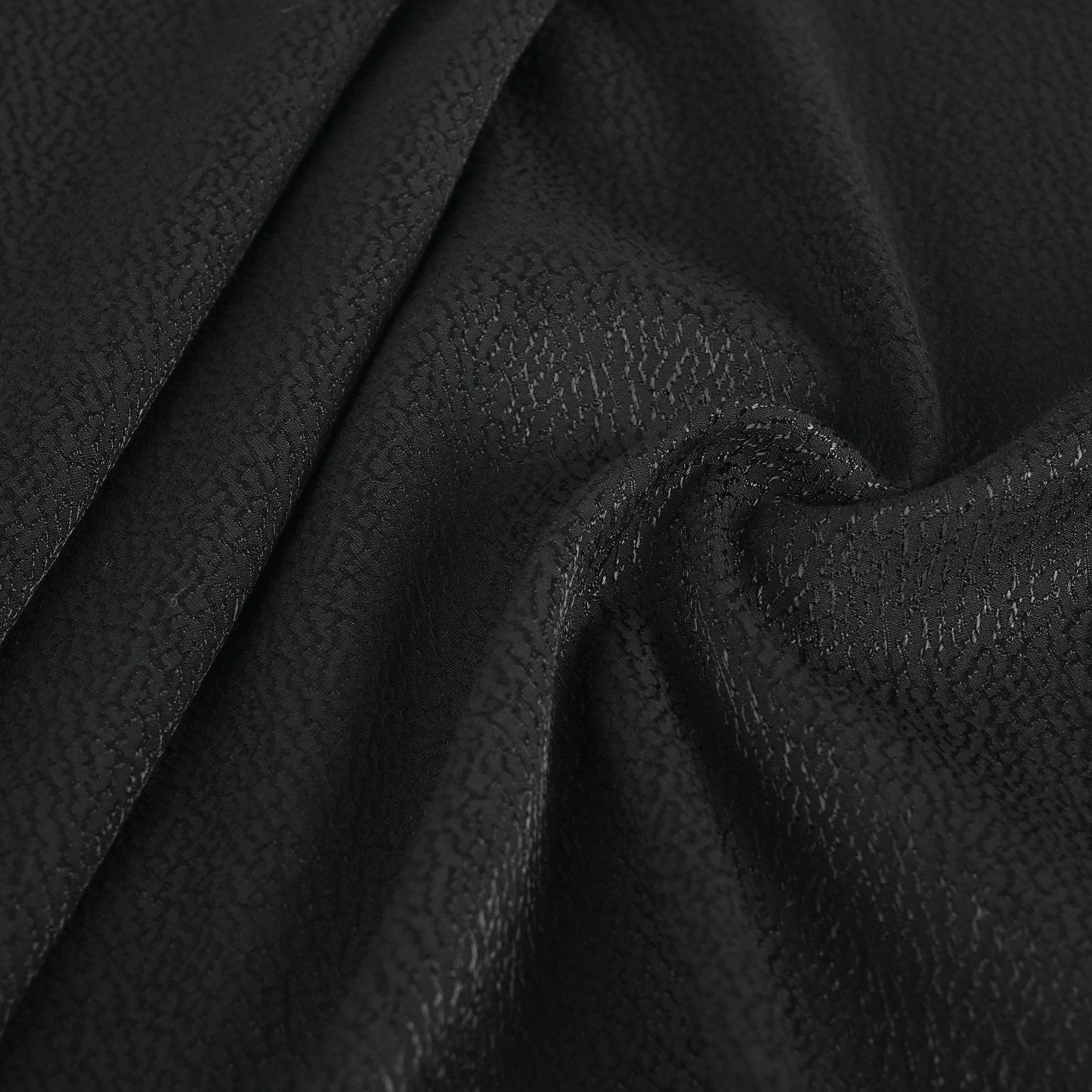 Black Jacquard Fabric 95327