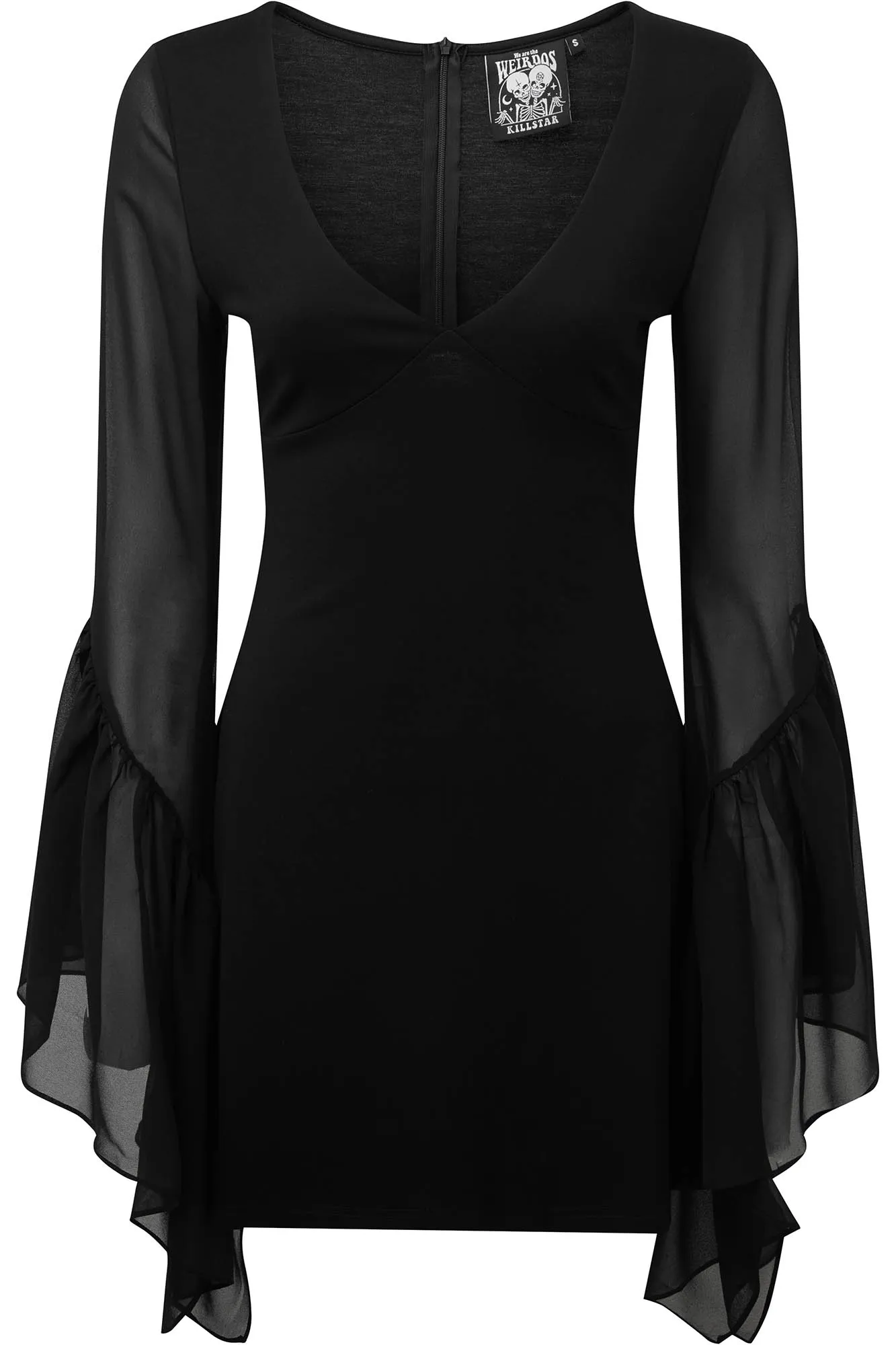 Black Veil Chiffon Dress