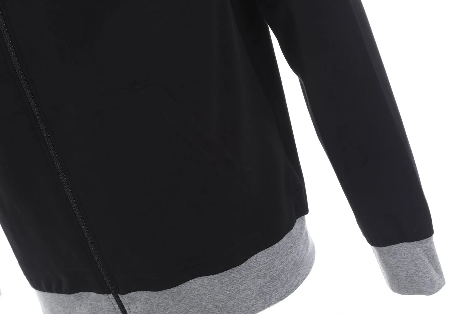 BOSS Mix & Match Jacket H Hooded Sweatshirt in Black & Grey