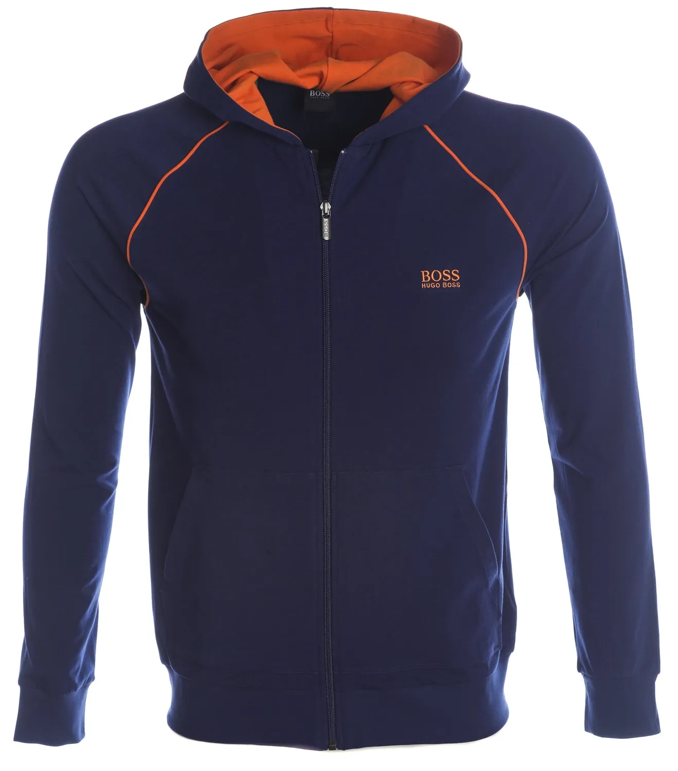 BOSS Mix & Match Jacket H Sweat Top in Blue & Orange