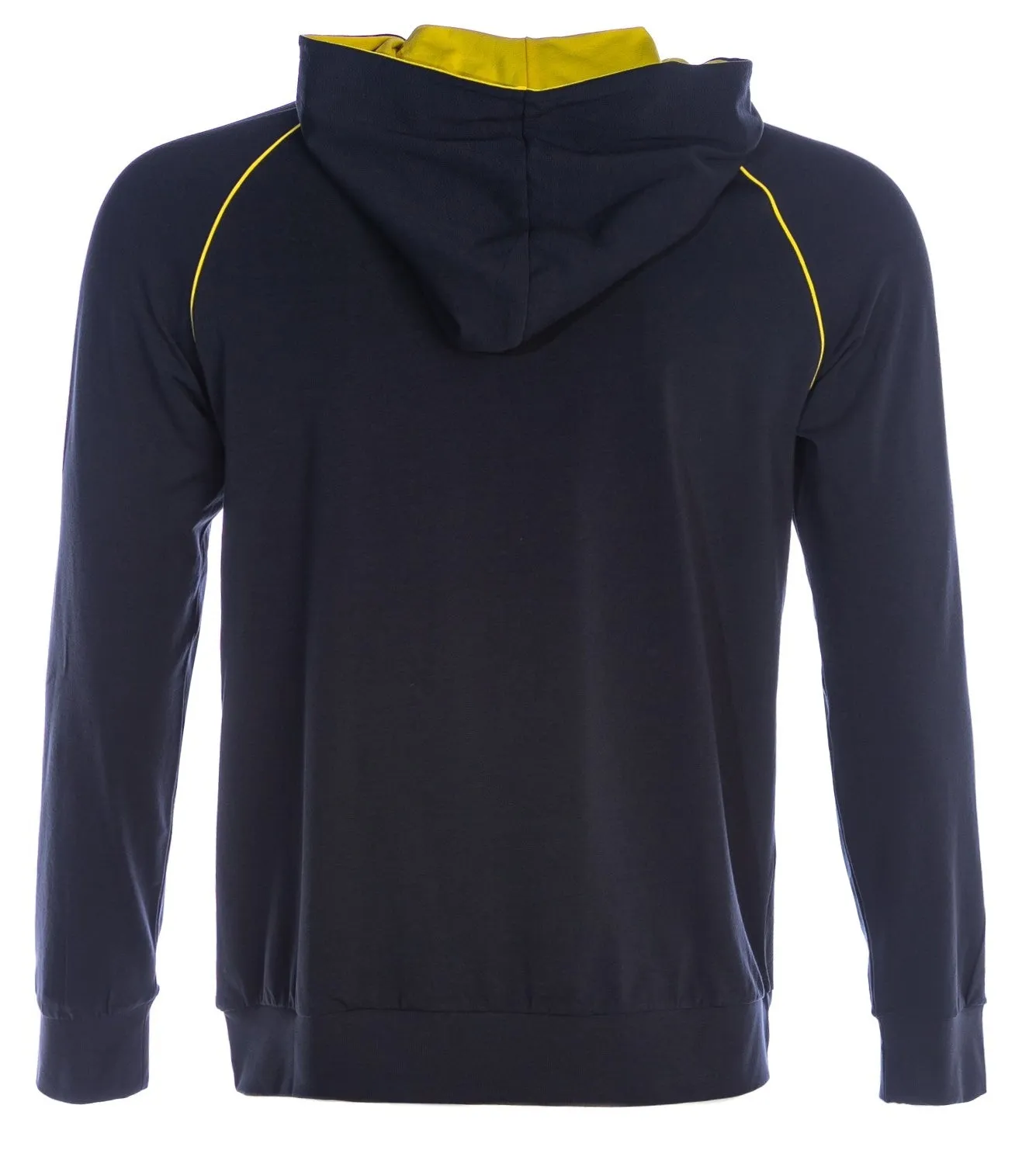 BOSS Mix & Match Jacket H Sweat Top in Navy & Yellow