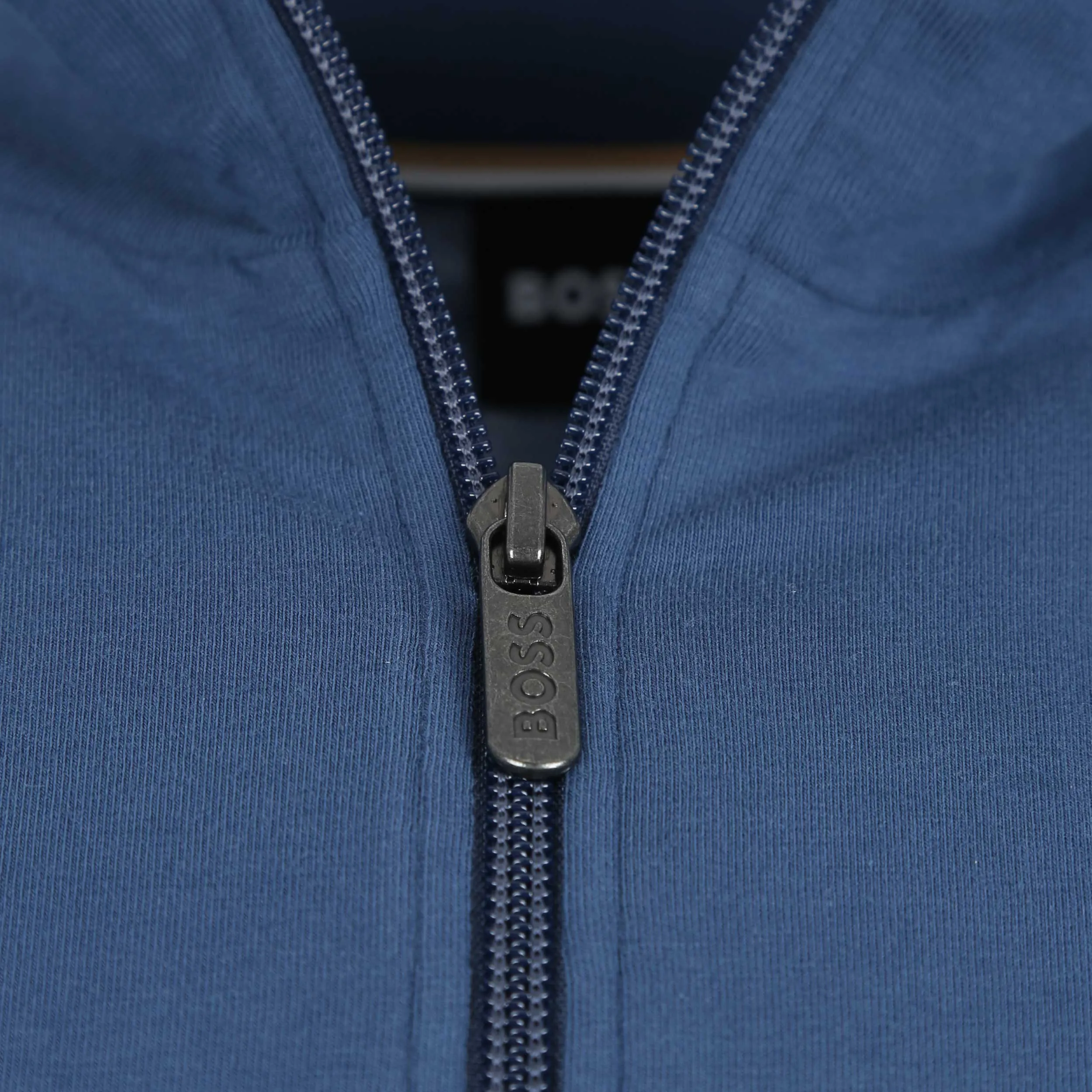 BOSS Mix & Match Zip Sweat Top in Navy