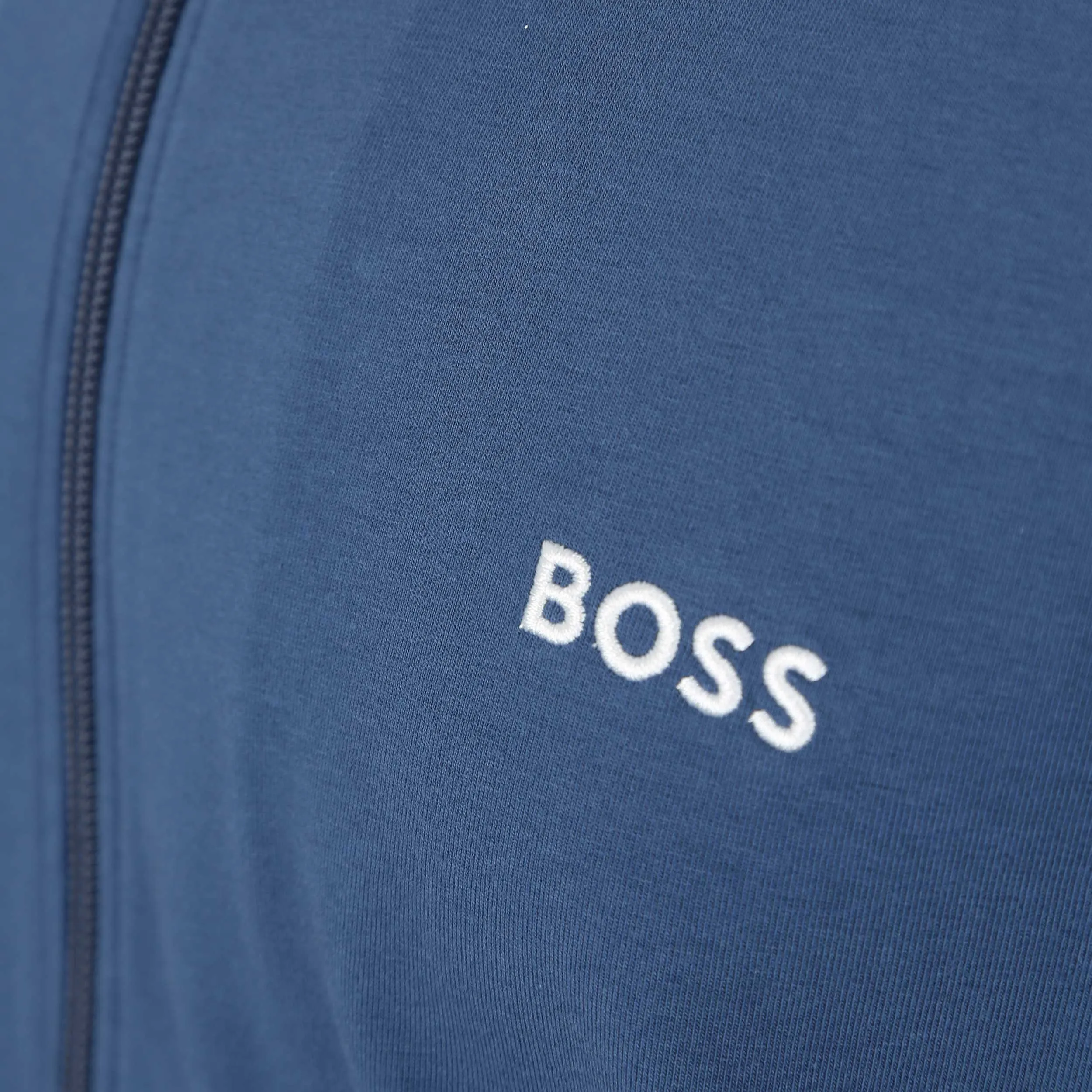 BOSS Mix & Match Zip Sweat Top in Navy