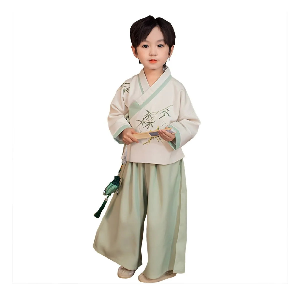 Boys Hanfu Two Piece Set Traditional Chinese Outfit