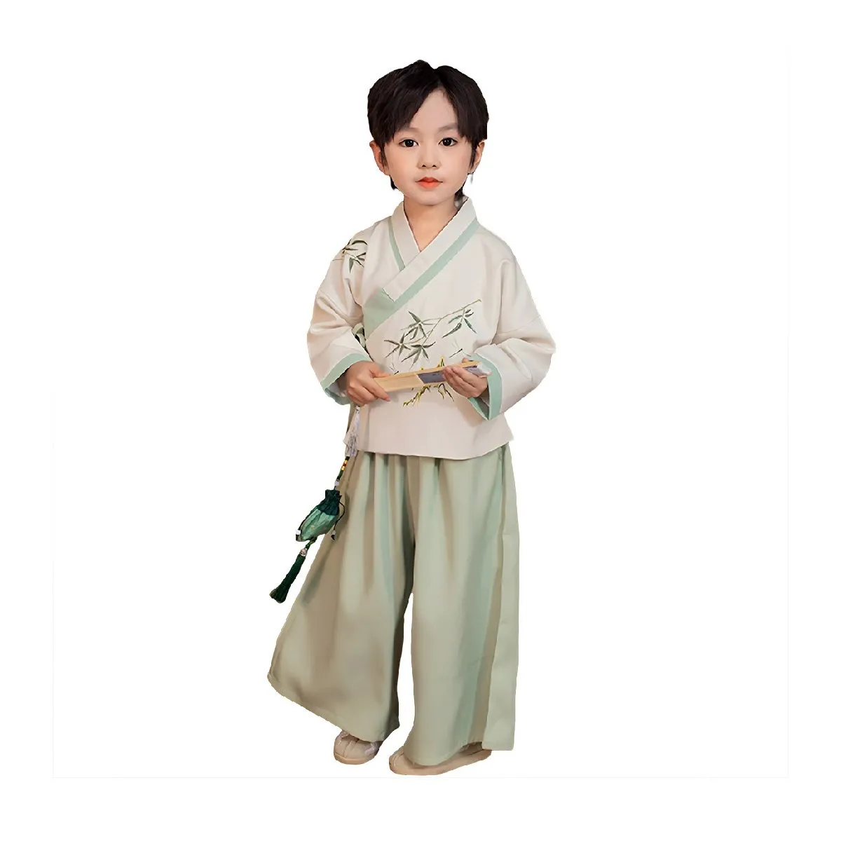 Boys Hanfu Two Piece Set Traditional Chinese Outfit