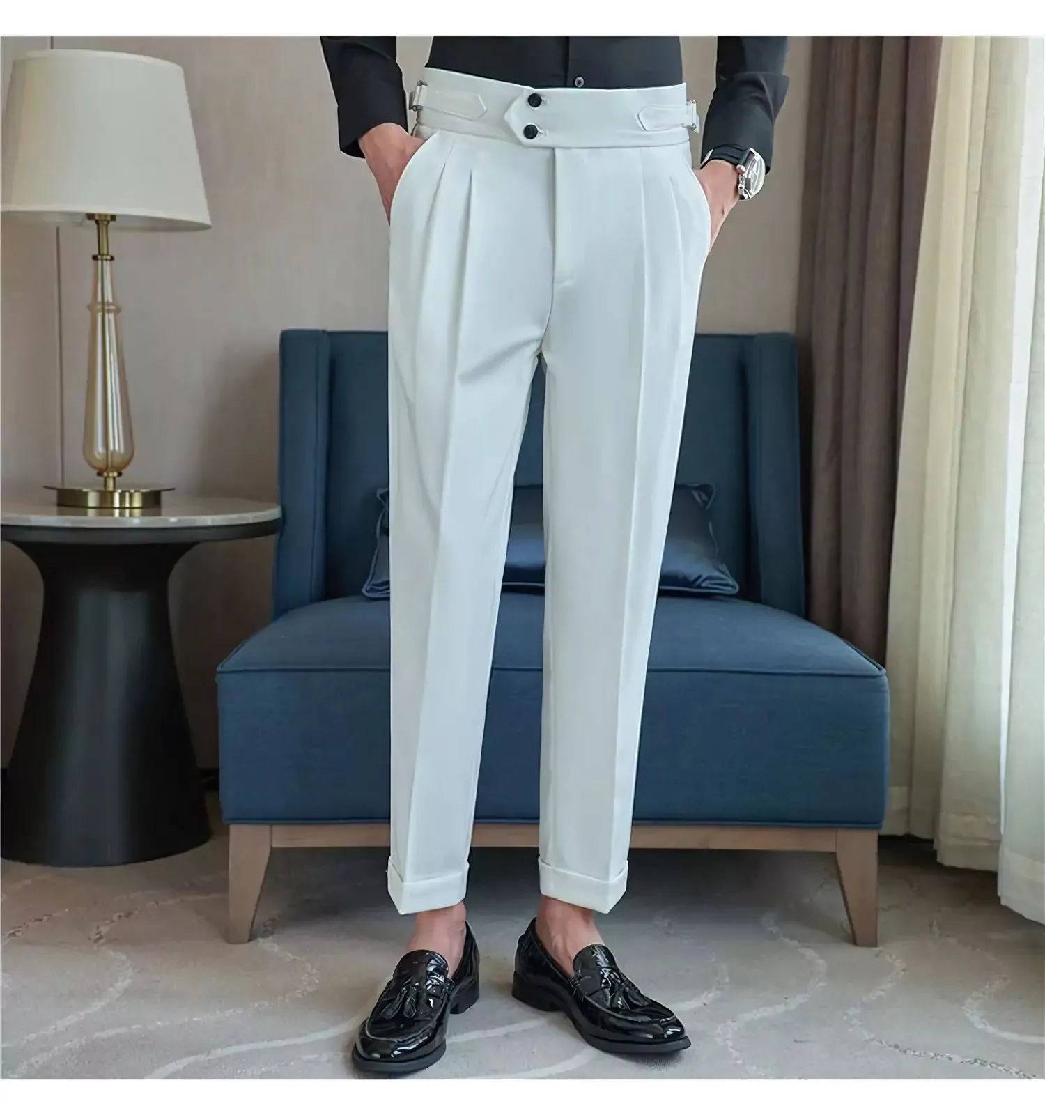 British Style Men's Dress Trousers