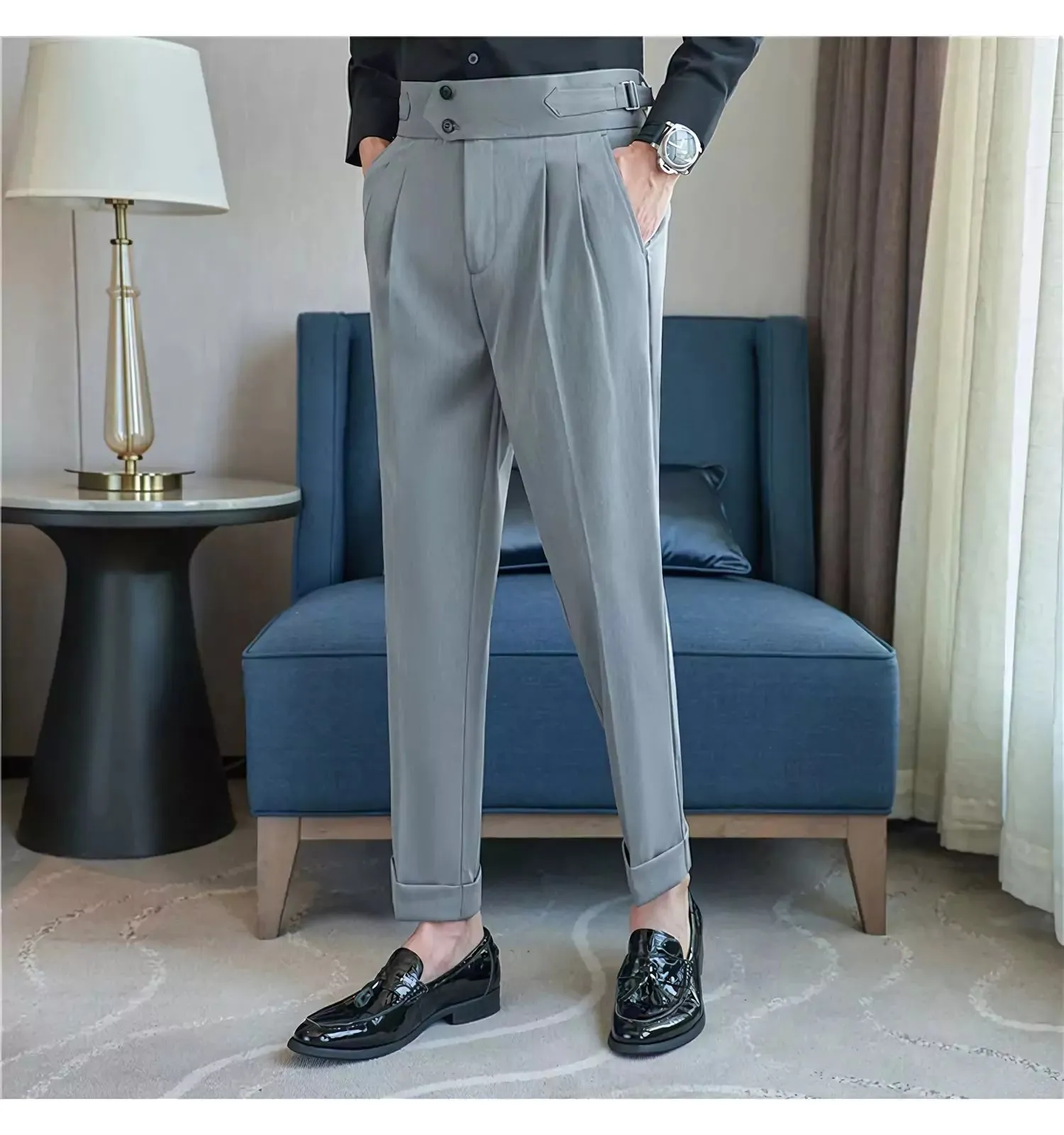 British Style Men's Dress Trousers