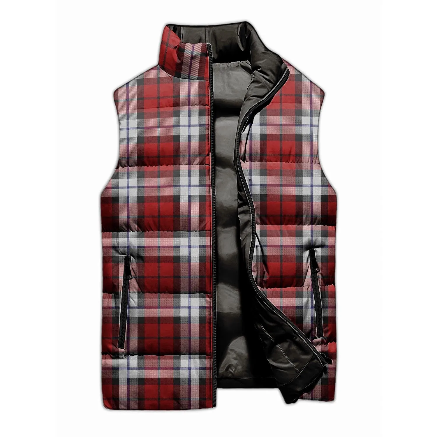 Brodie Dress Tartan Sleeveless Puffer Jacket